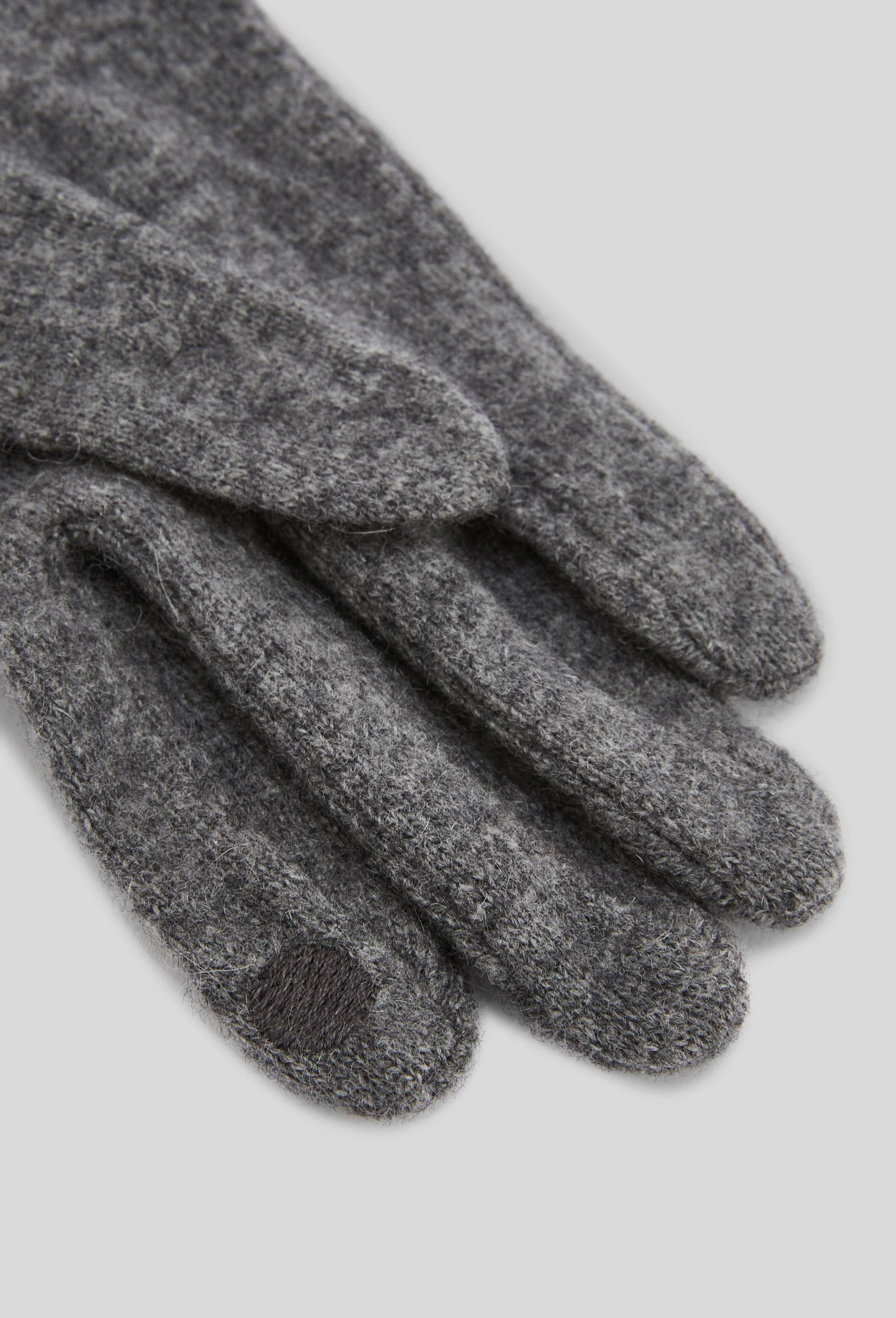 Gants tactiles contenant de la laine, Gris, large image number 1