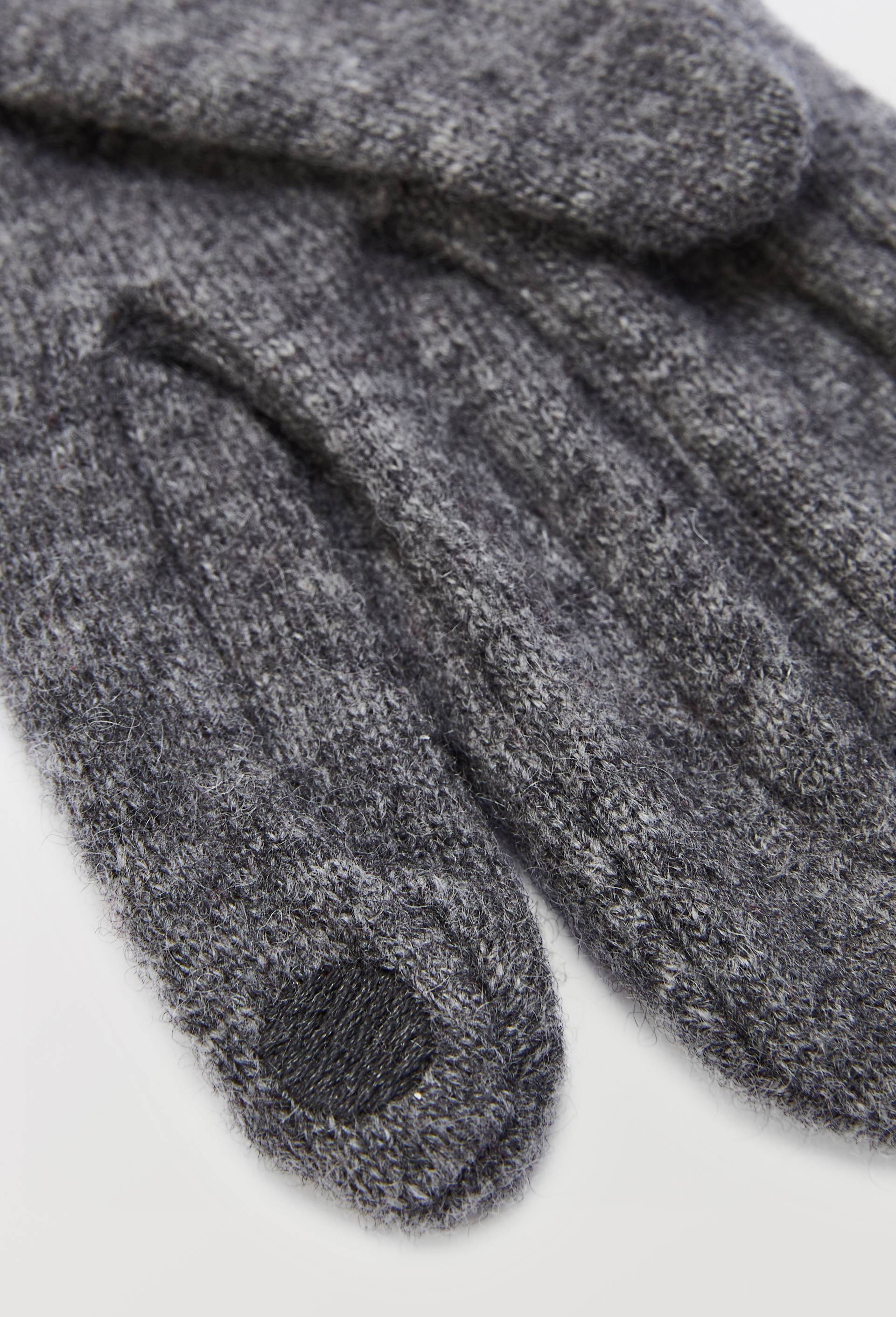 Gants tactiles contenant de la laine, Gris, large image number 1.0