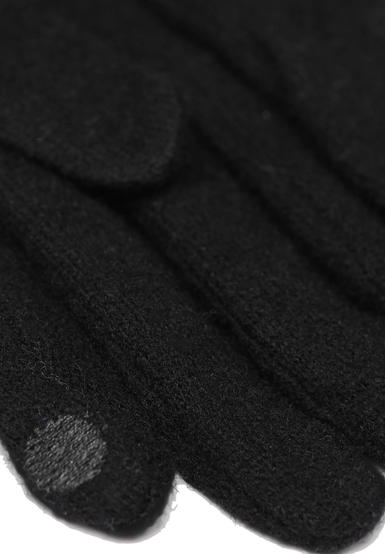Gants tactiles &agrave; boutons contenant de la laine, Noir, large image number 3