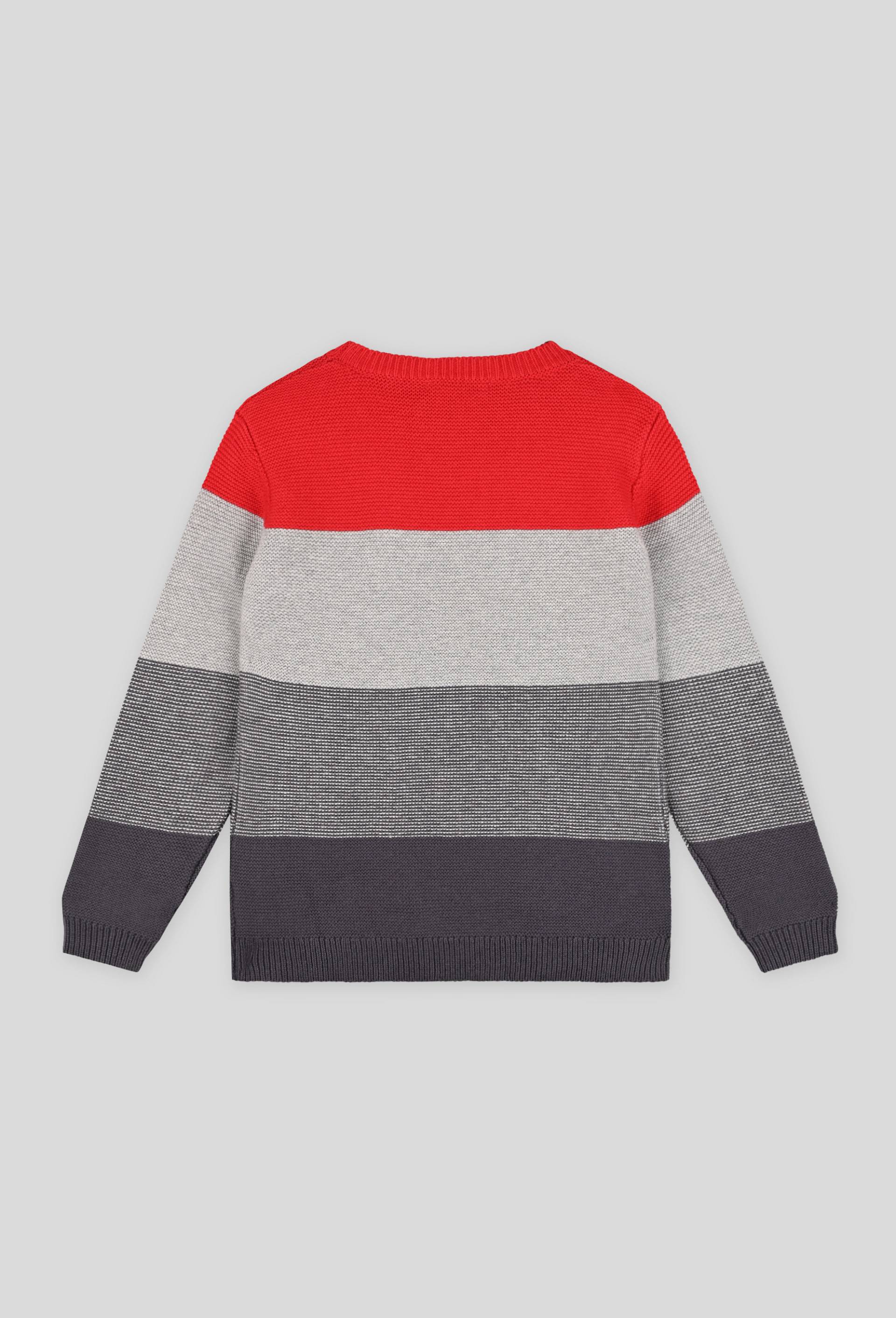 Pull à rayures certifié Oekotex, Rouge, large image number 1.0