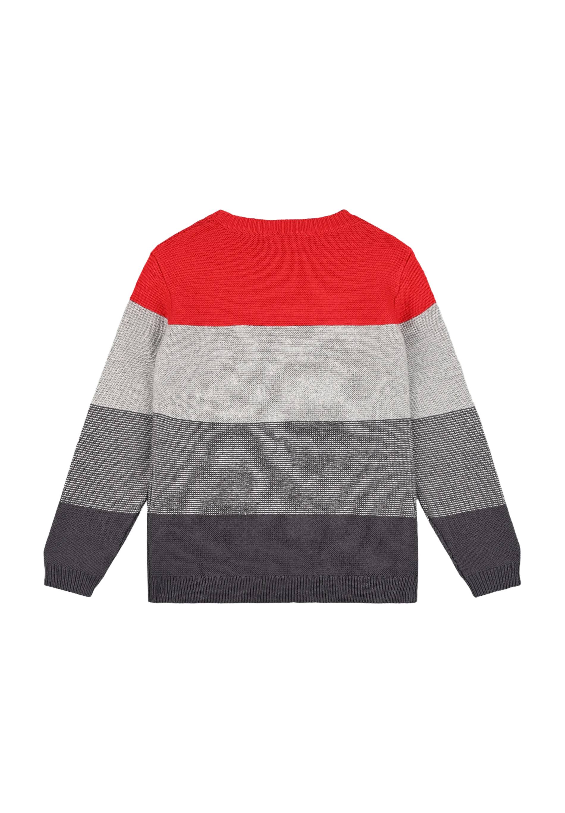 Pull à rayures certifié Oekotex, Rouge, large image number 4.0