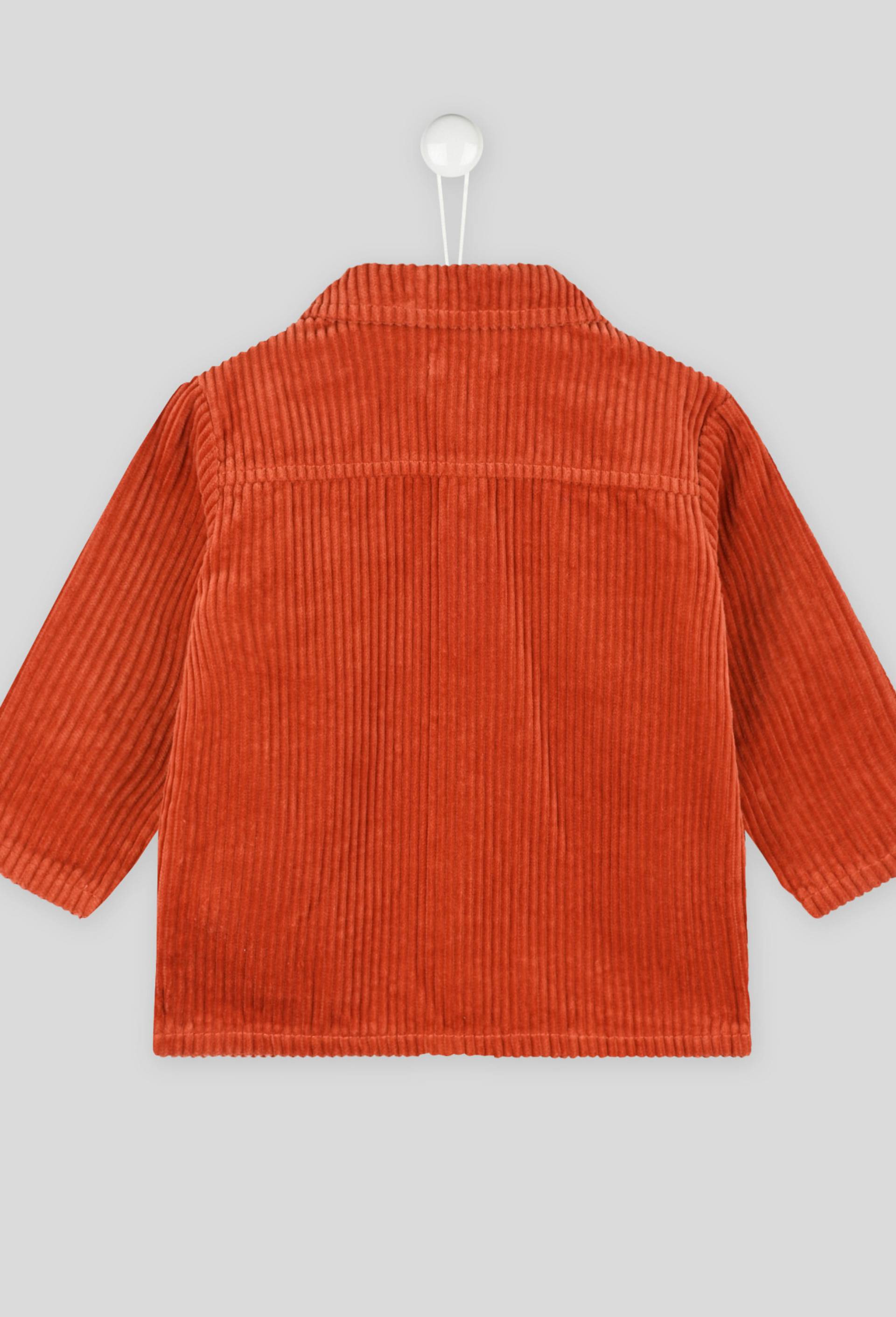 Surchemise en velours, Rouge foncé, large image number 1