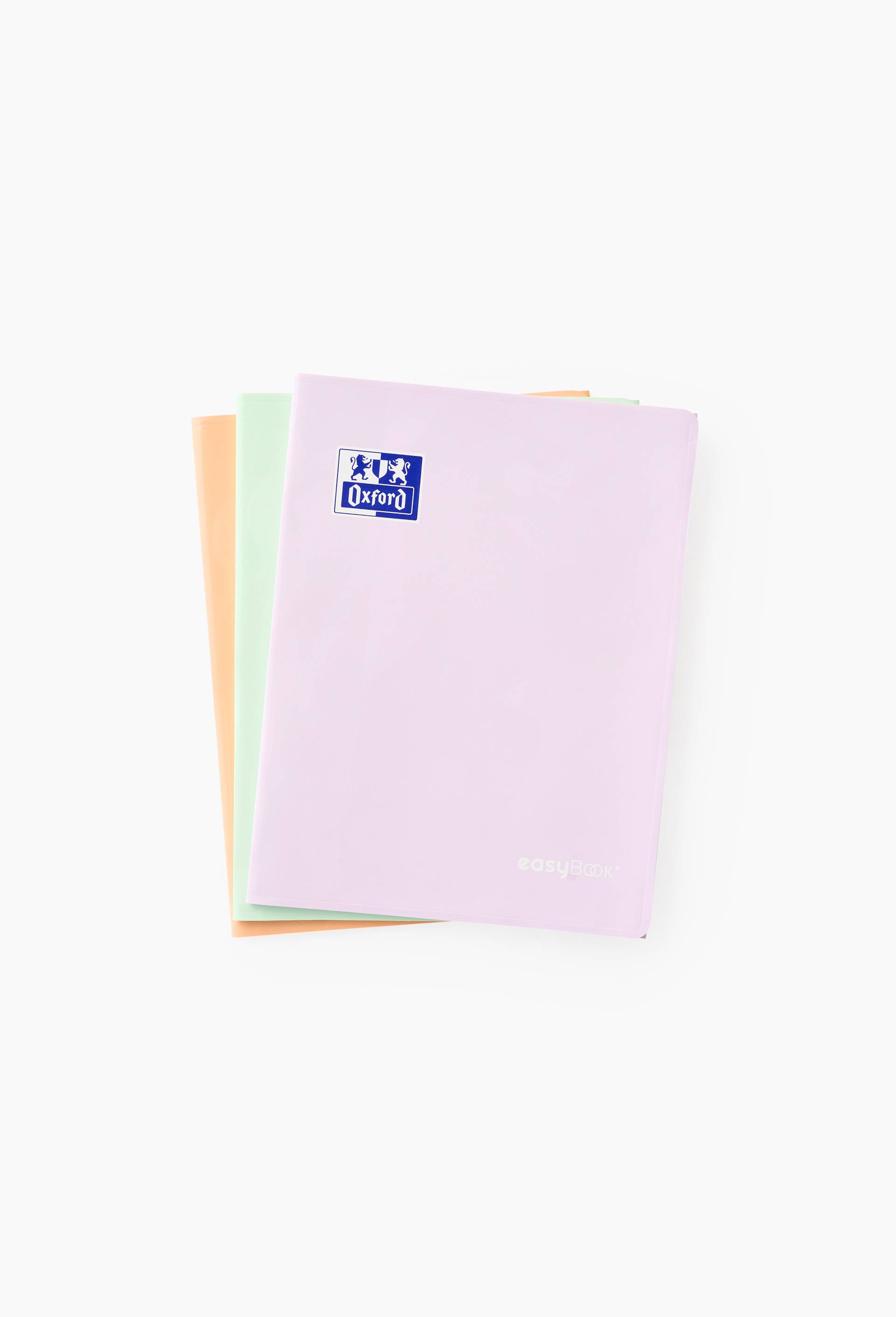 3 cahiers Easybook pastel piqu&eacute;, 24 x 32, grands carreaux, 96 pages, Multicolore, large image number 0