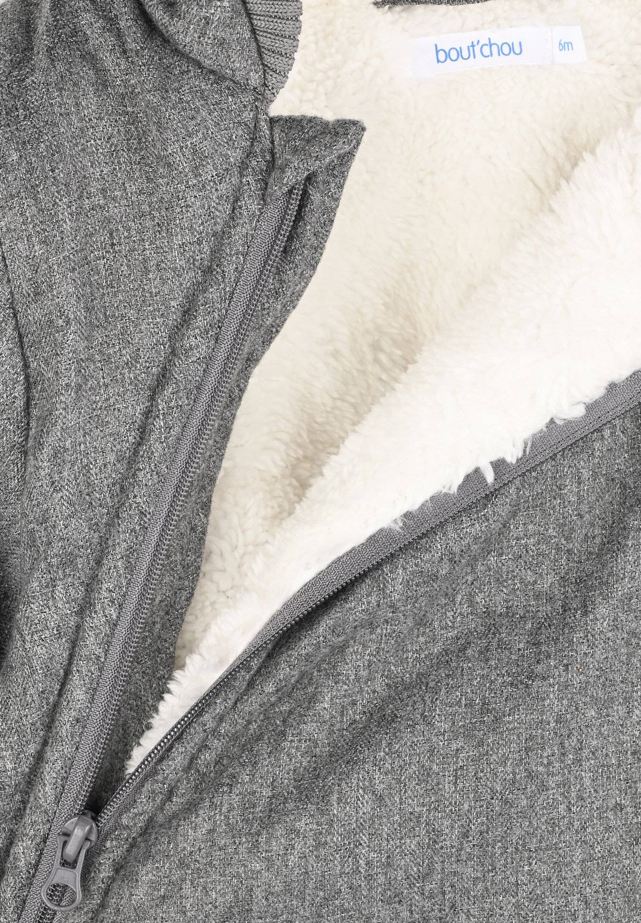 Combinaison pilote en flanelle, Gris, large image number 5