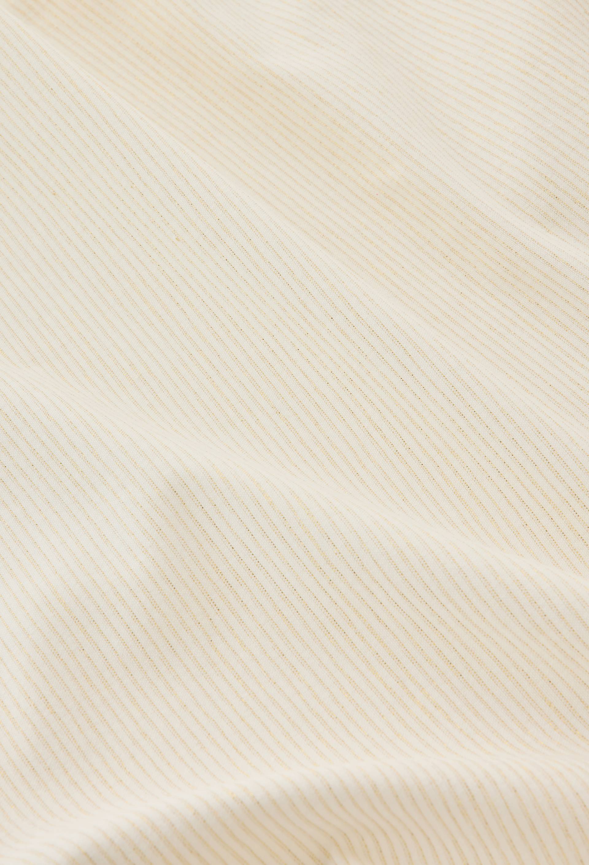 Nappe carr&eacute;e rayures dor&eacute;es, 170x170cm, en coton, Or, large image number 1
