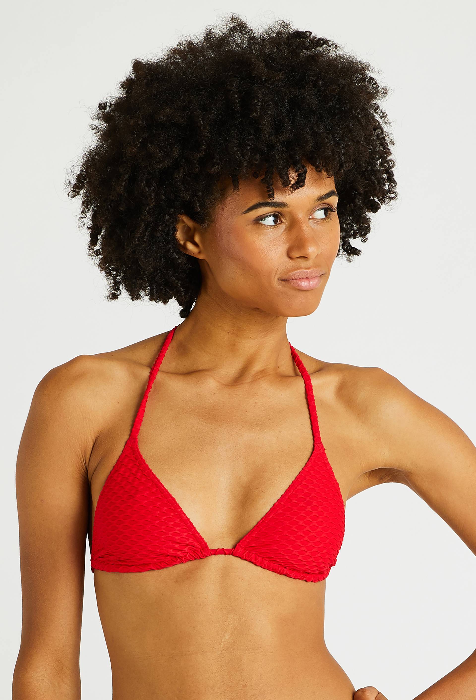 Haut de maillot de bain PRIA certifié OEKOTEX, Rouge, large image number 0