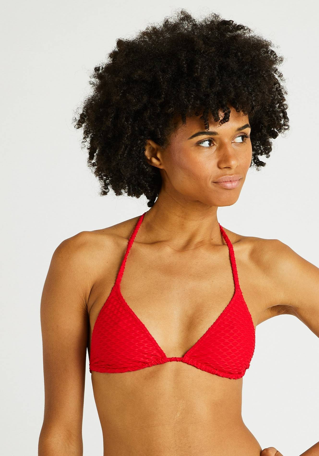 Haut de maillot de bain PRIA certifié OEKOTEX, Rouge, large image number 3