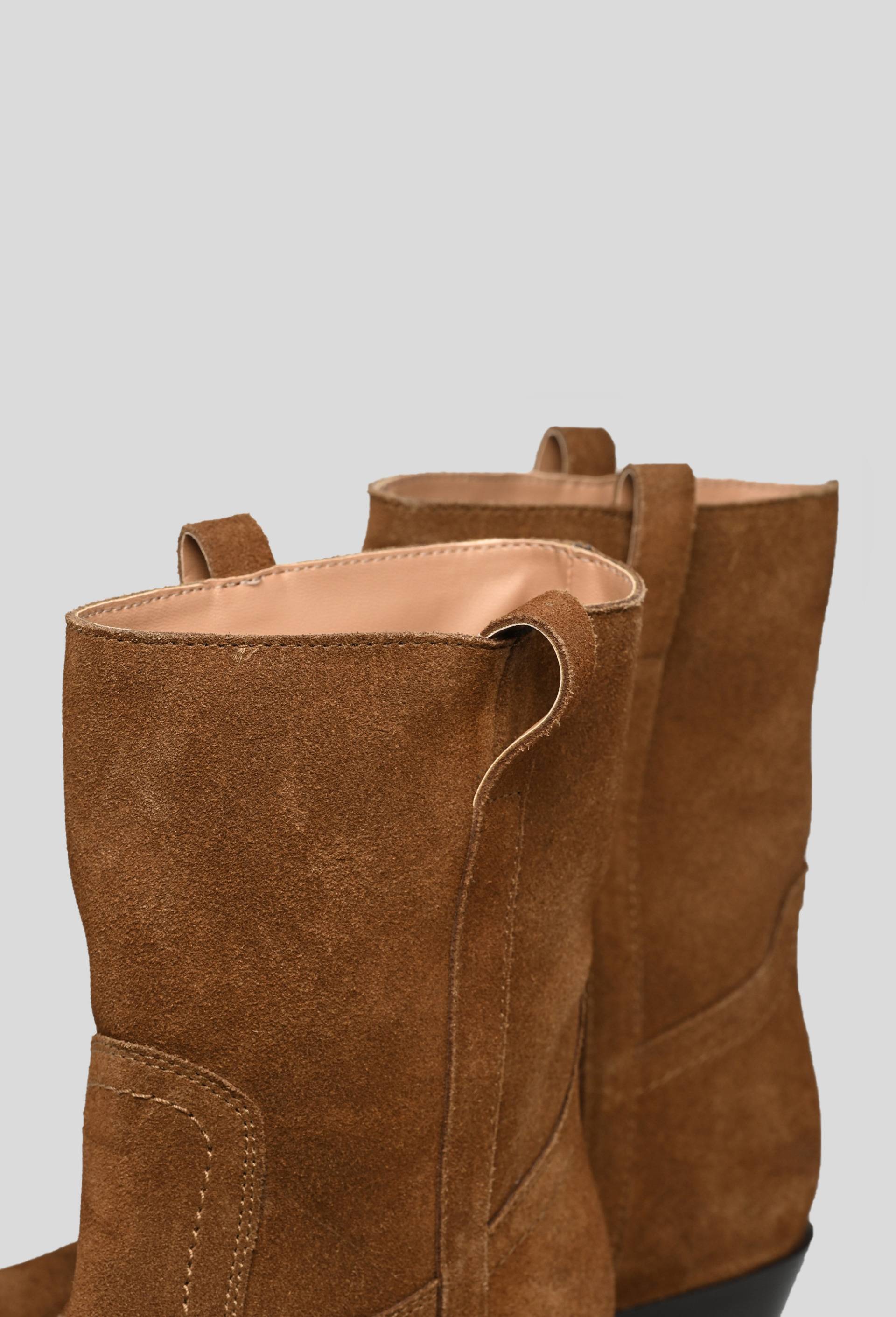 Santiag à talon en cuir, Beige, large image number 2