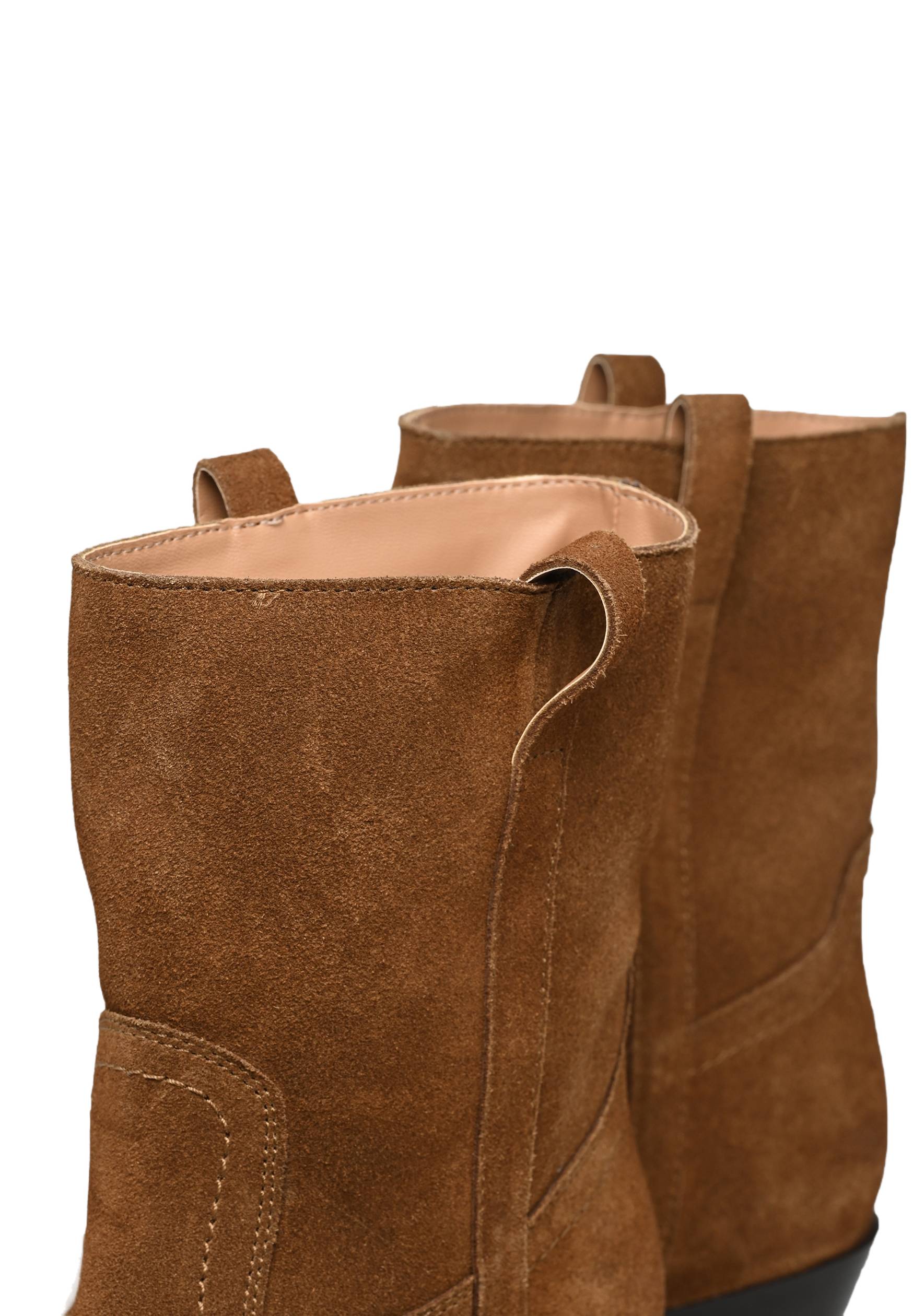 Santiag à talon en cuir, Beige, large image number 5