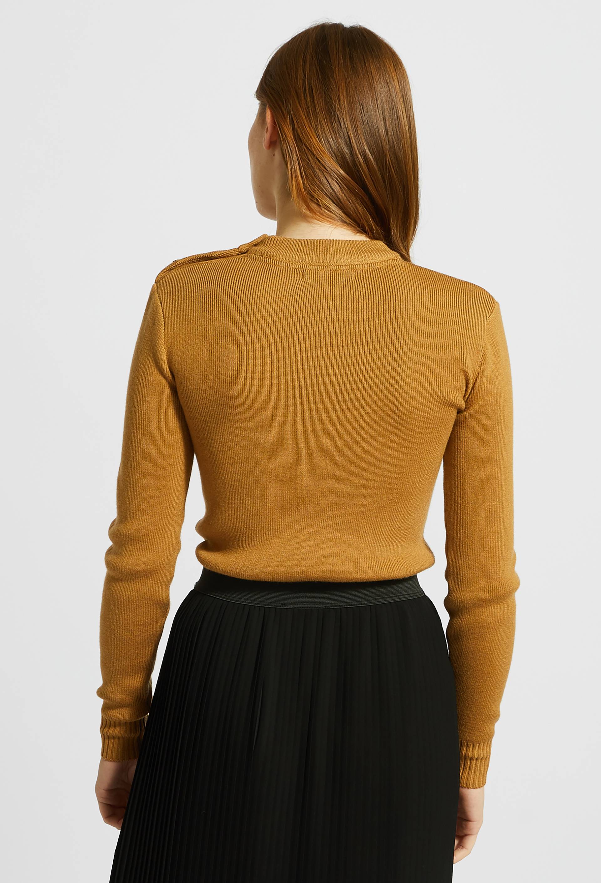 Pull contenant de la laine, Beige, large image number 1