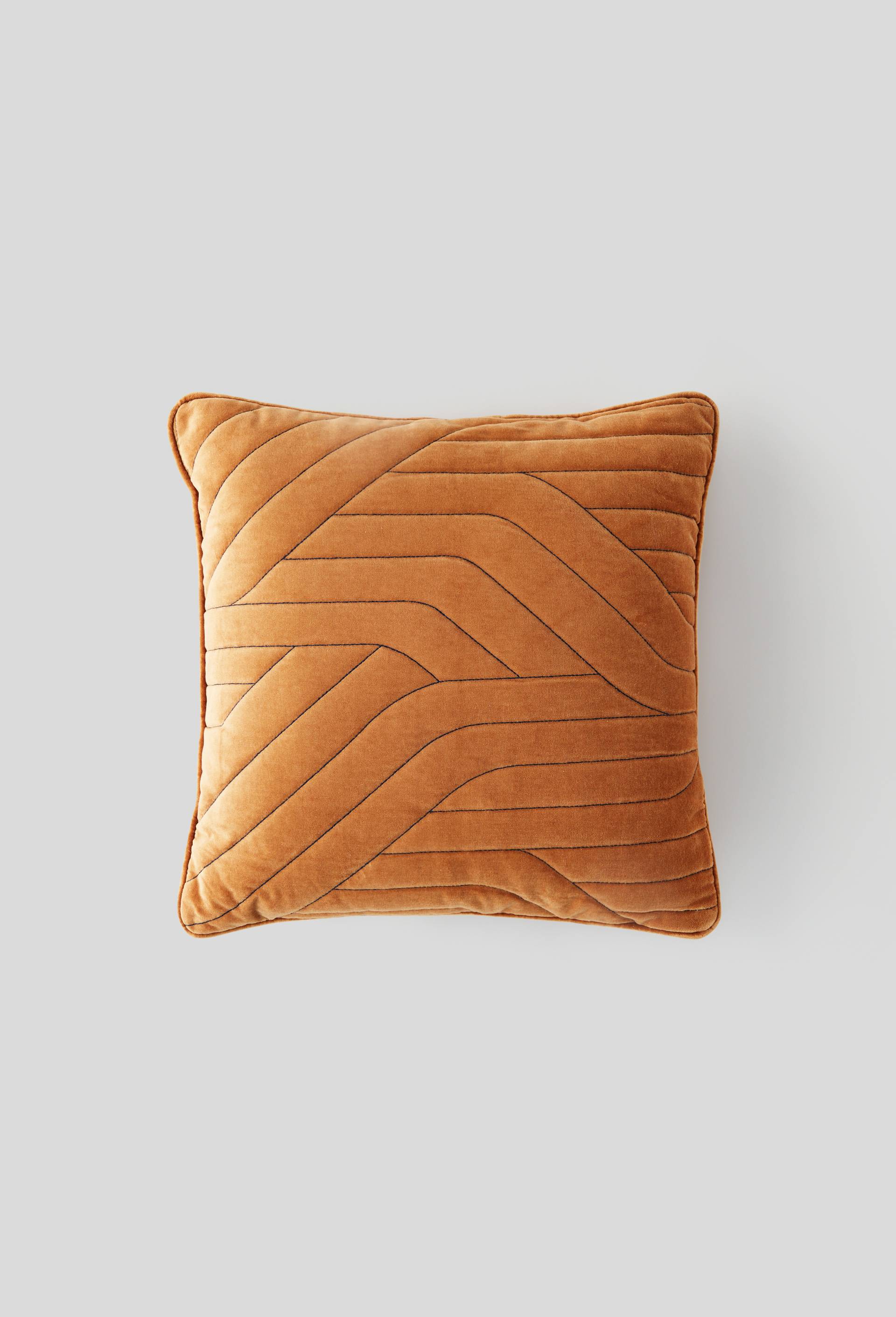 Coussin imprim{, Brun clair, large image number 0