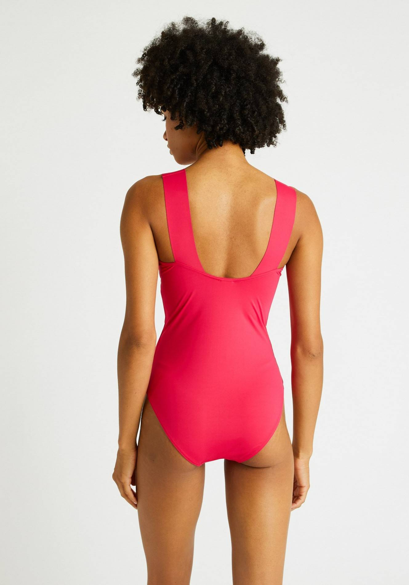 Maillot de bain 1 pièce MAYA certifié OEKOTEX, Rose foncé, large image number 4.0