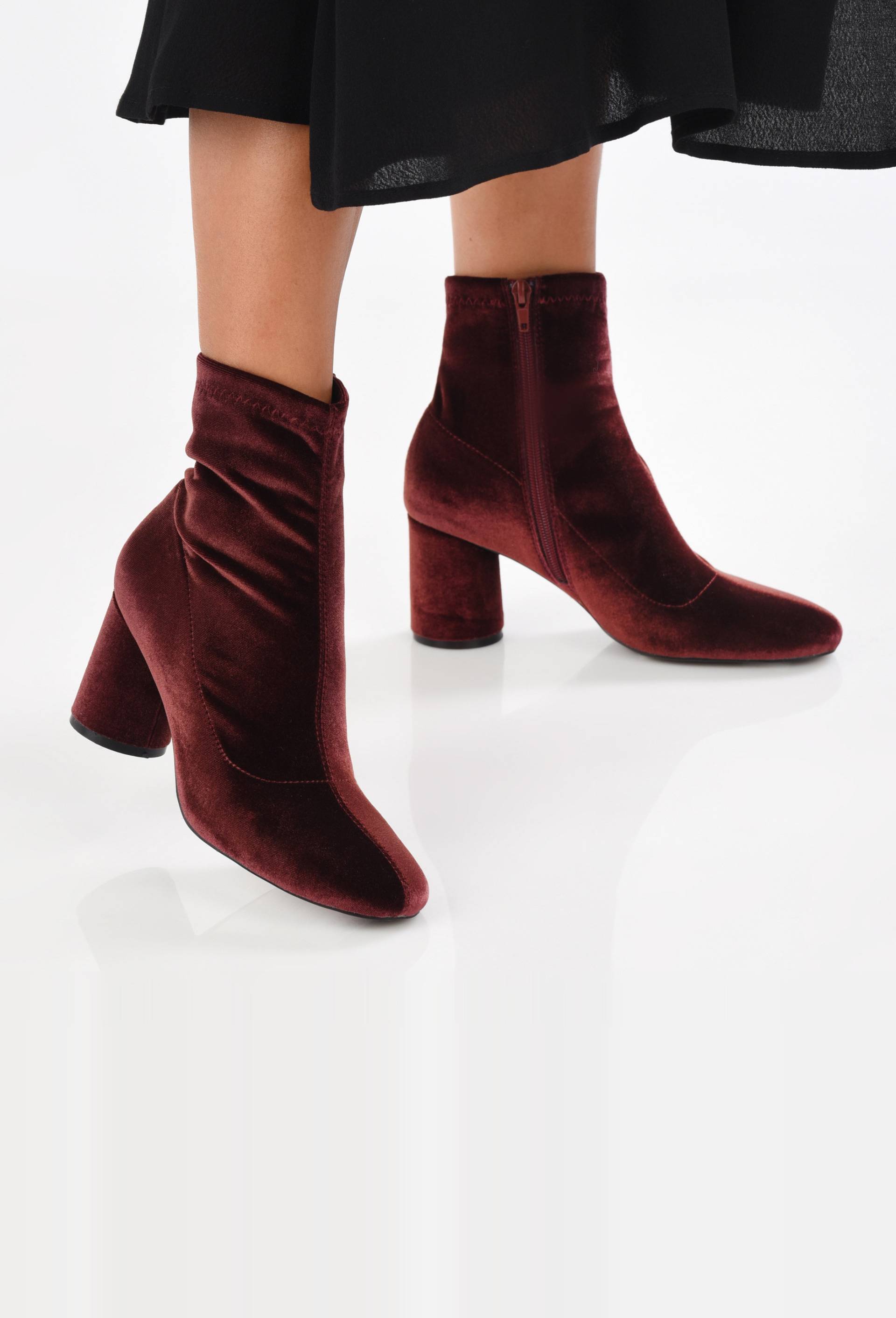 Bottines &agrave; talon, Rouge fonc&eacute;, large image number 1