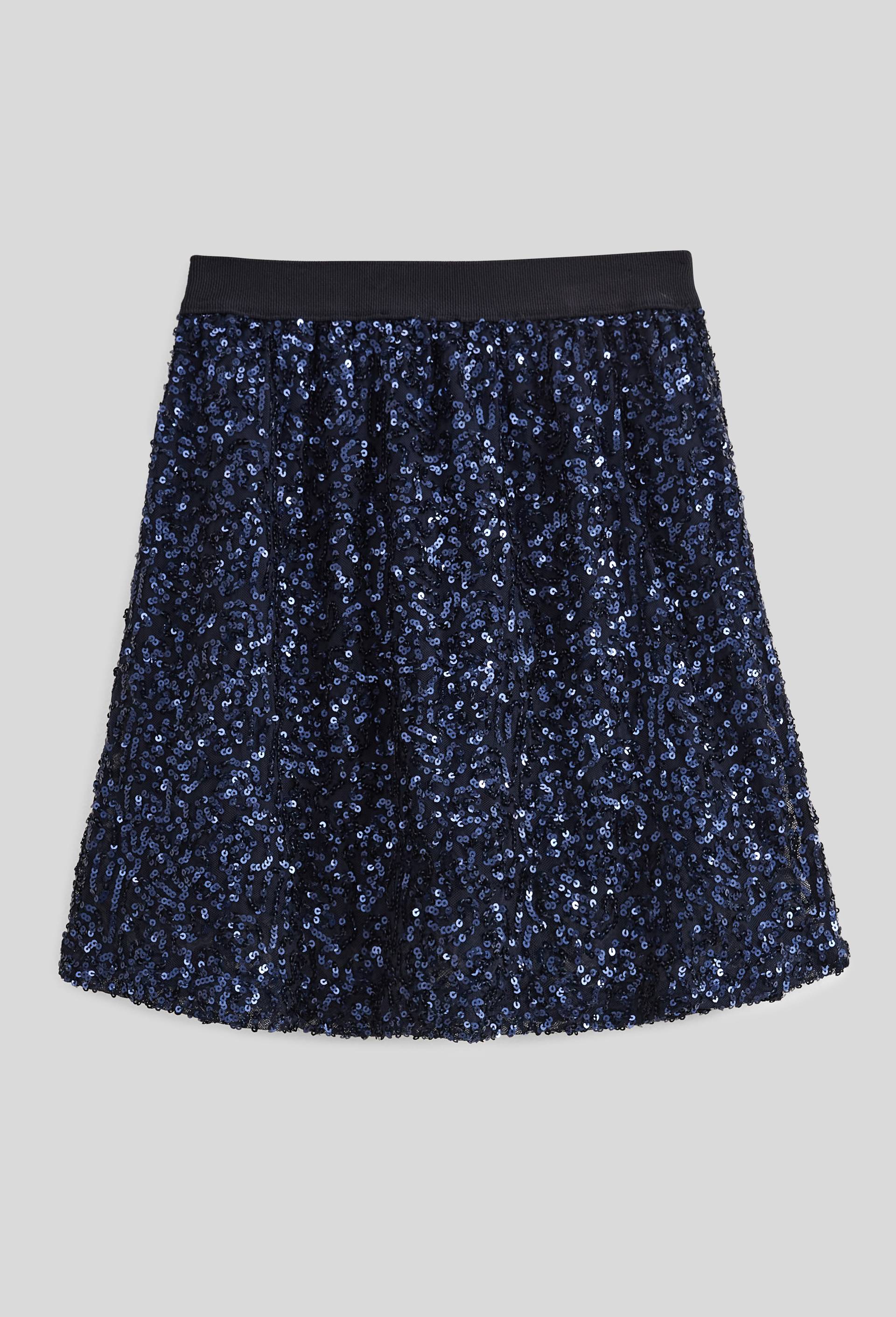 Jupe &agrave; sequins, Bleu fonc&eacute;, large image number 1