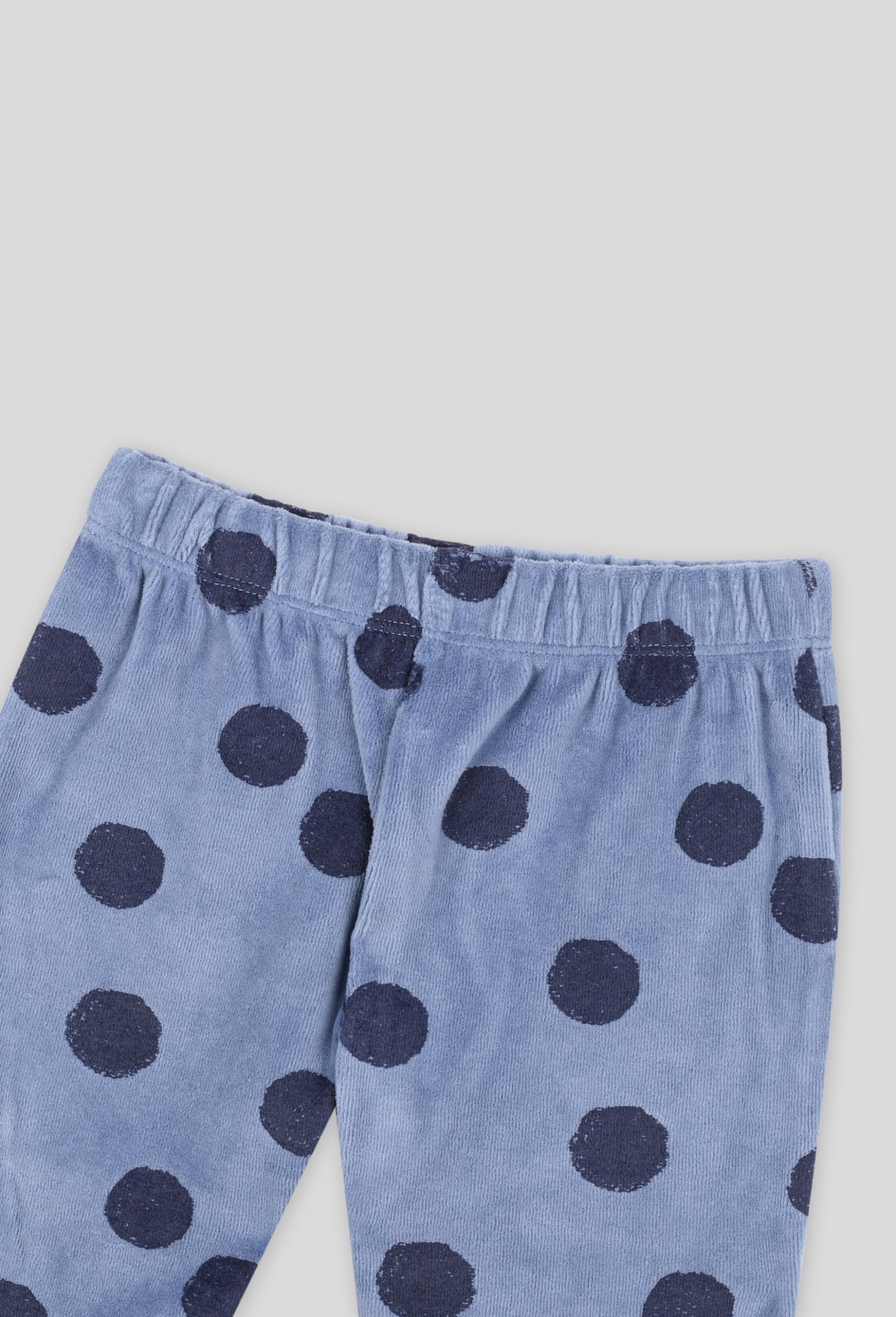 Pyjama en molleton imprimé certifié Oekotex, Bleu, large image number 2.0