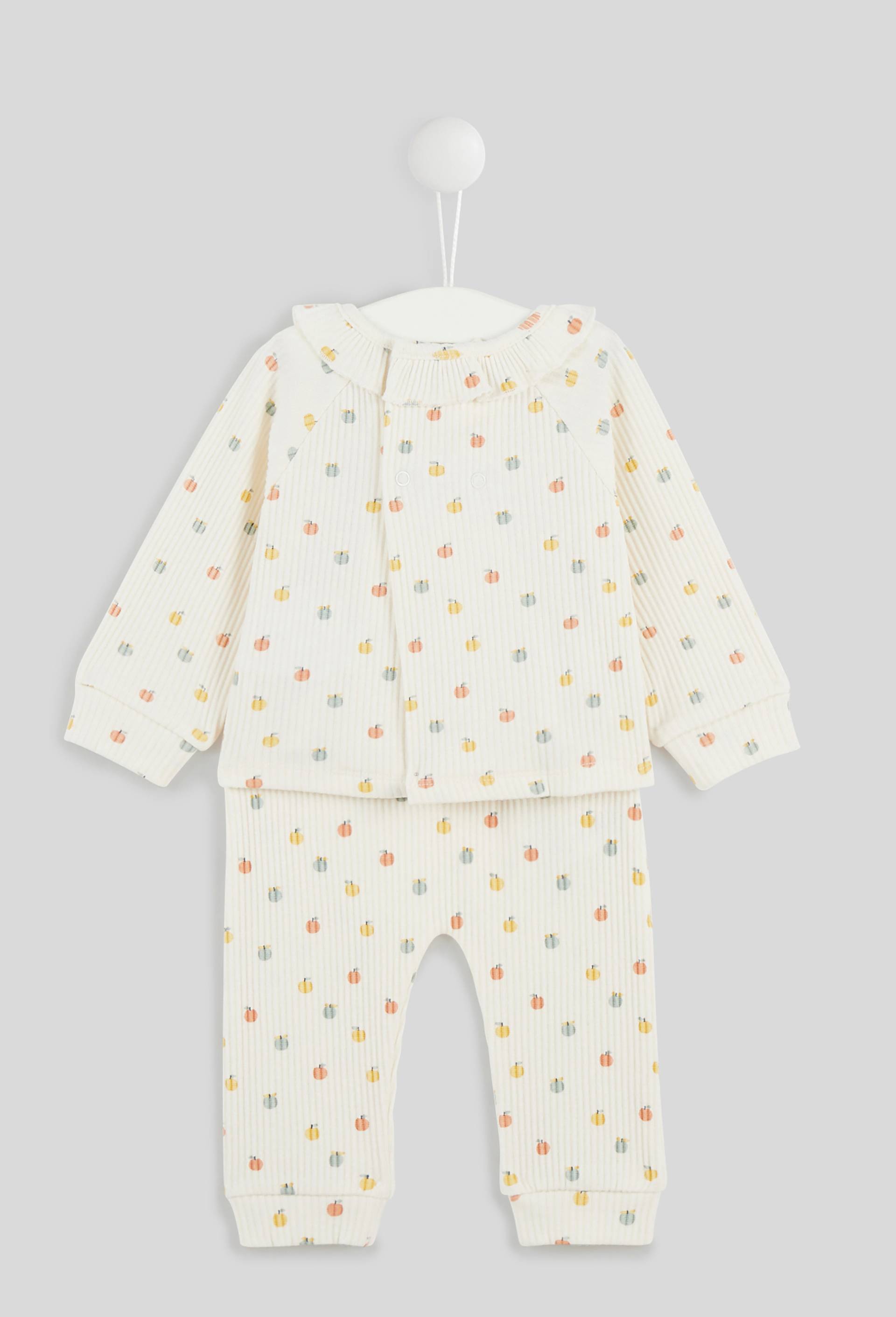Pyjama imprim&eacute;, en coton BIO, Oeko-tex, Rose clair, large image number 1