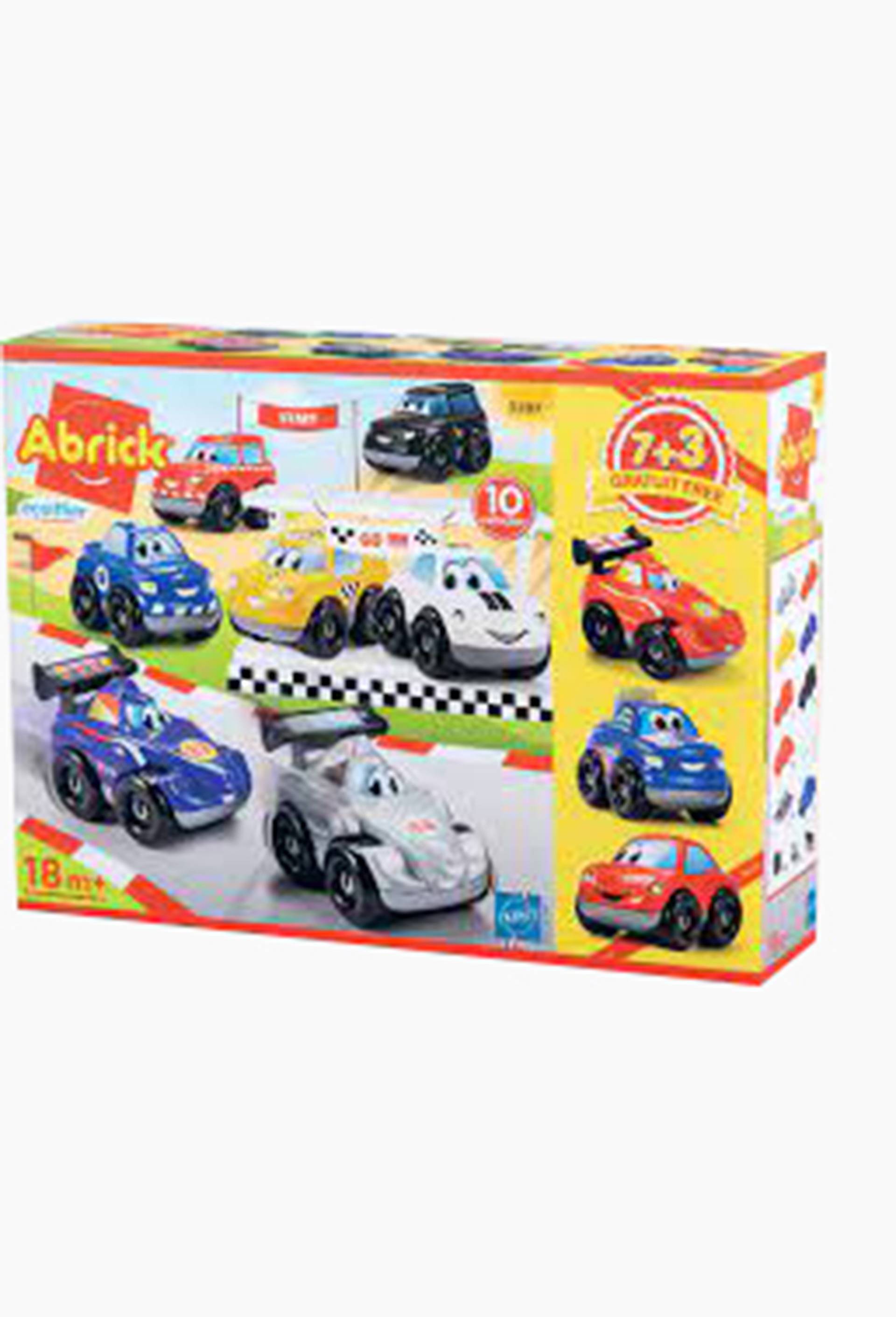 Coffret 10 véhicules Fast Car - Abrick, Multicolore, large image number 0.0