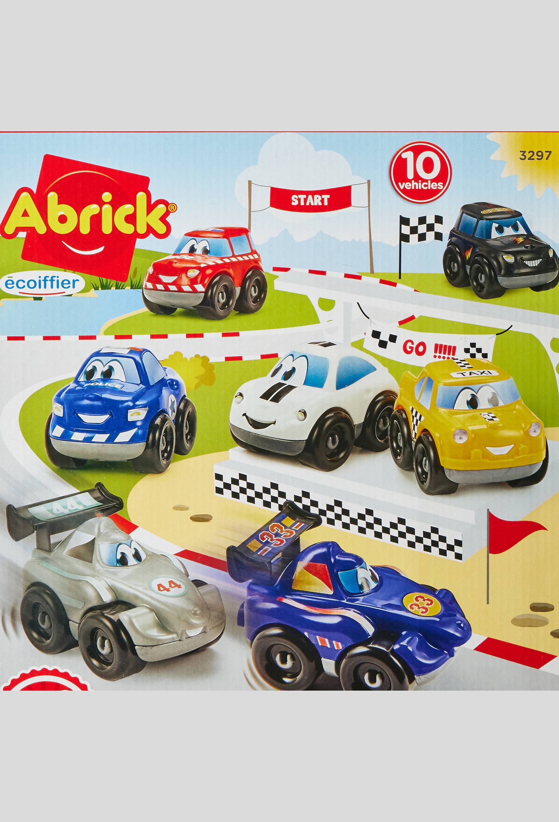 Coffret 10 véhicules Fast Car - Abrick, Multicolore, large image number 1
