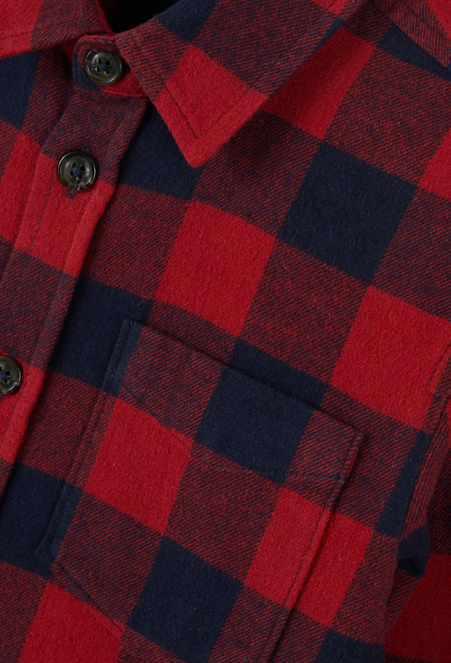 Chemise à carreaux avec poche, Rouge foncé, large image number 2