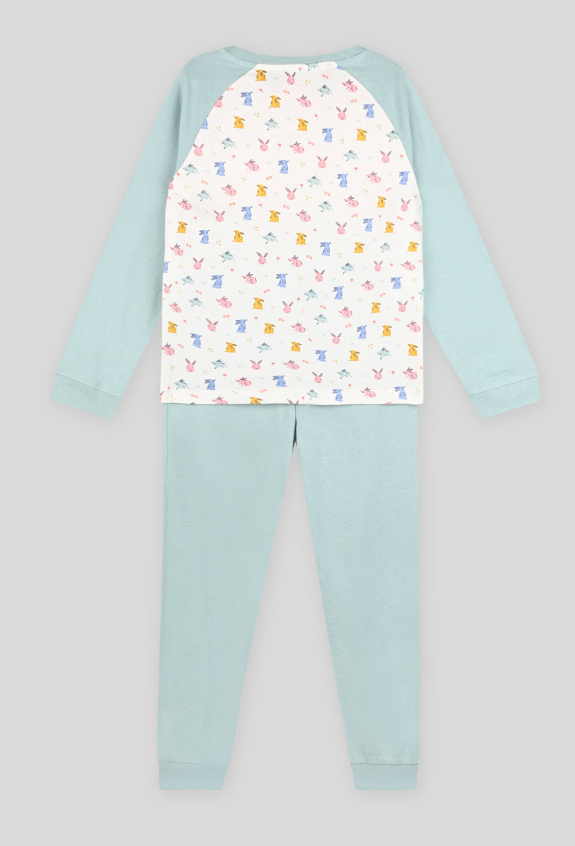 Pyjama imprimé lapin, BLEU, large image number 1.0