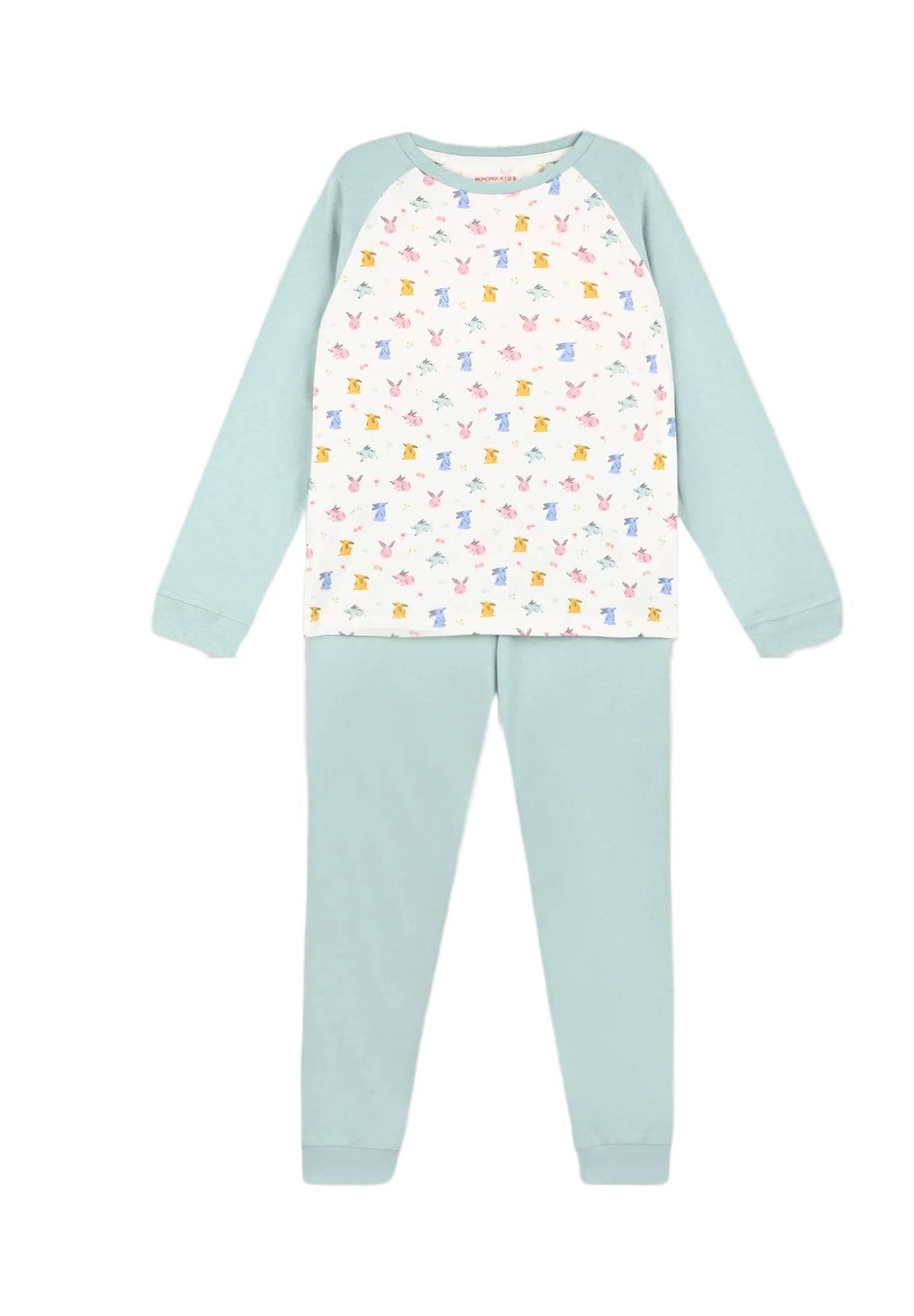 Pyjama imprimé lapin, BLEU, large image number 3.0