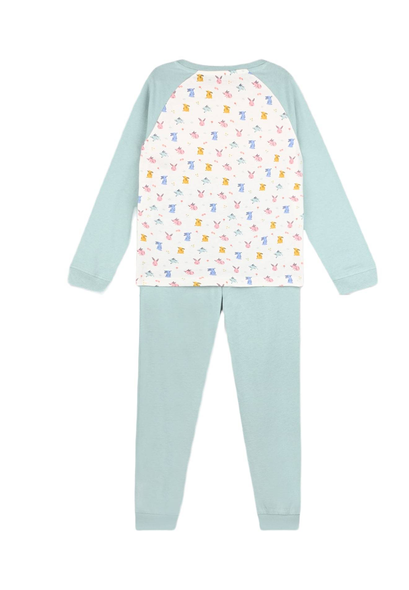 Pyjama imprimé lapin, BLEU, large image number 4