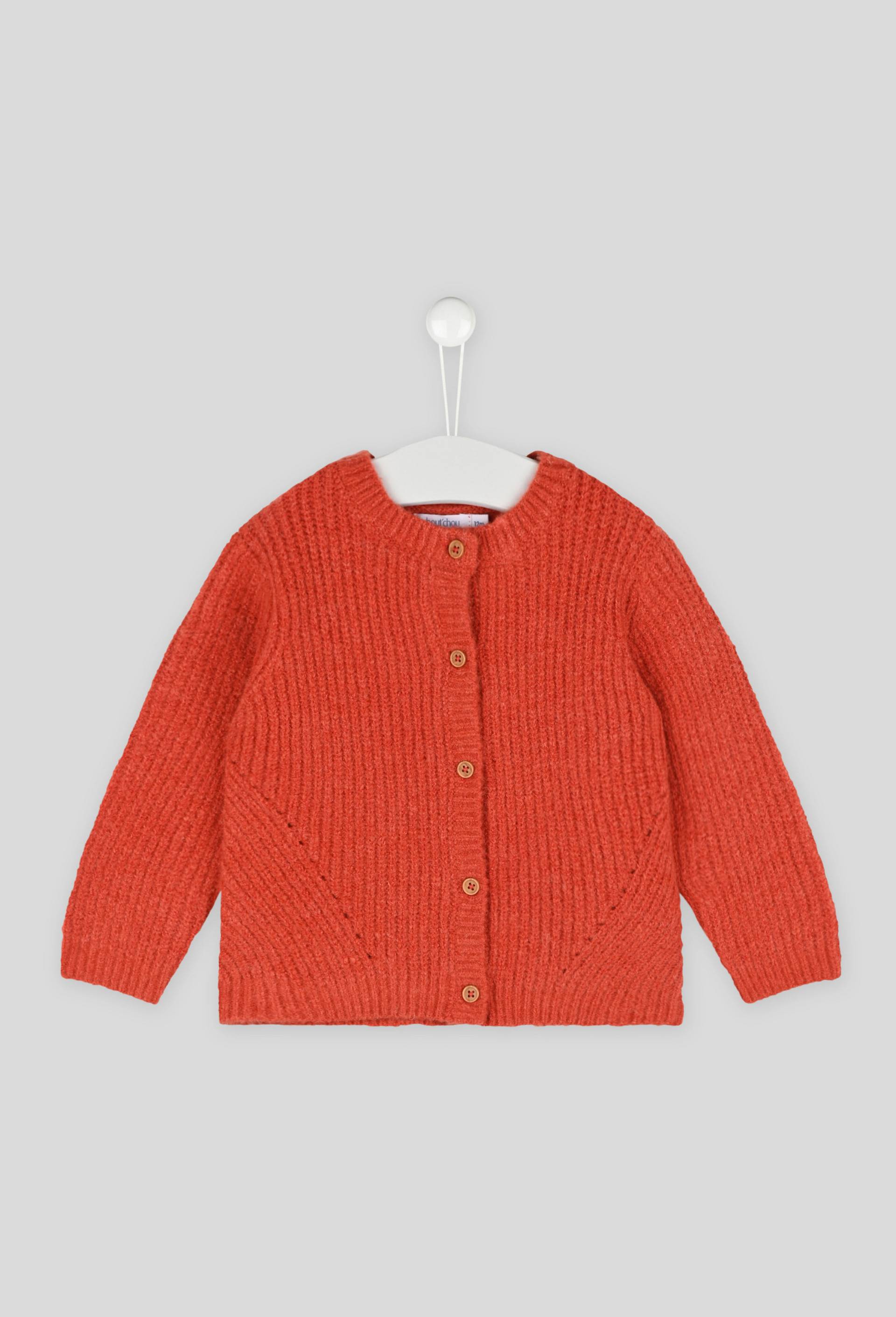Cardigan côte anglaise, Orange, large image number 0.0