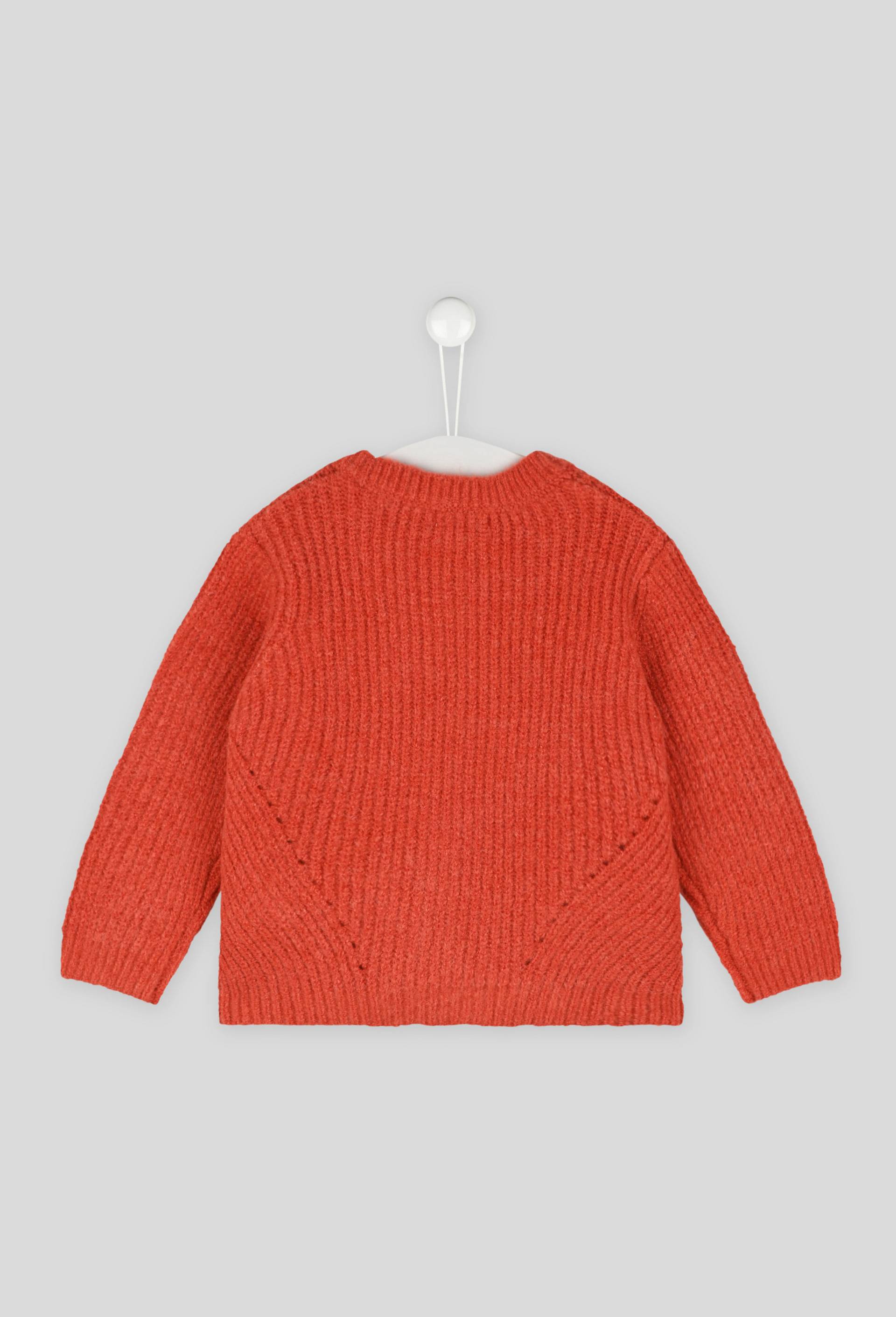 Cardigan côte anglaise, Orange, large image number 1