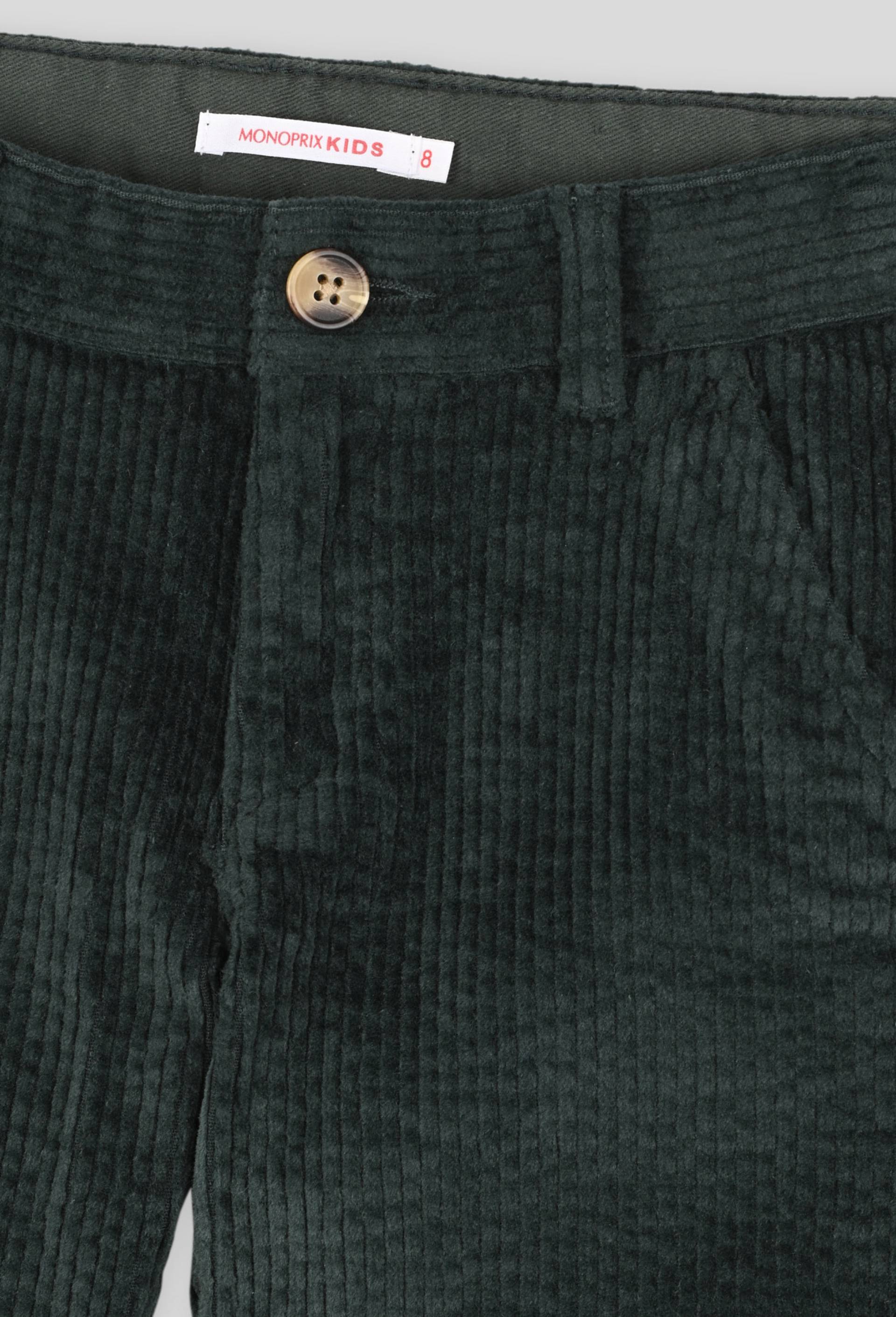 Pantalon en velours certifié Oekotex, Vert foncé, large image number 2