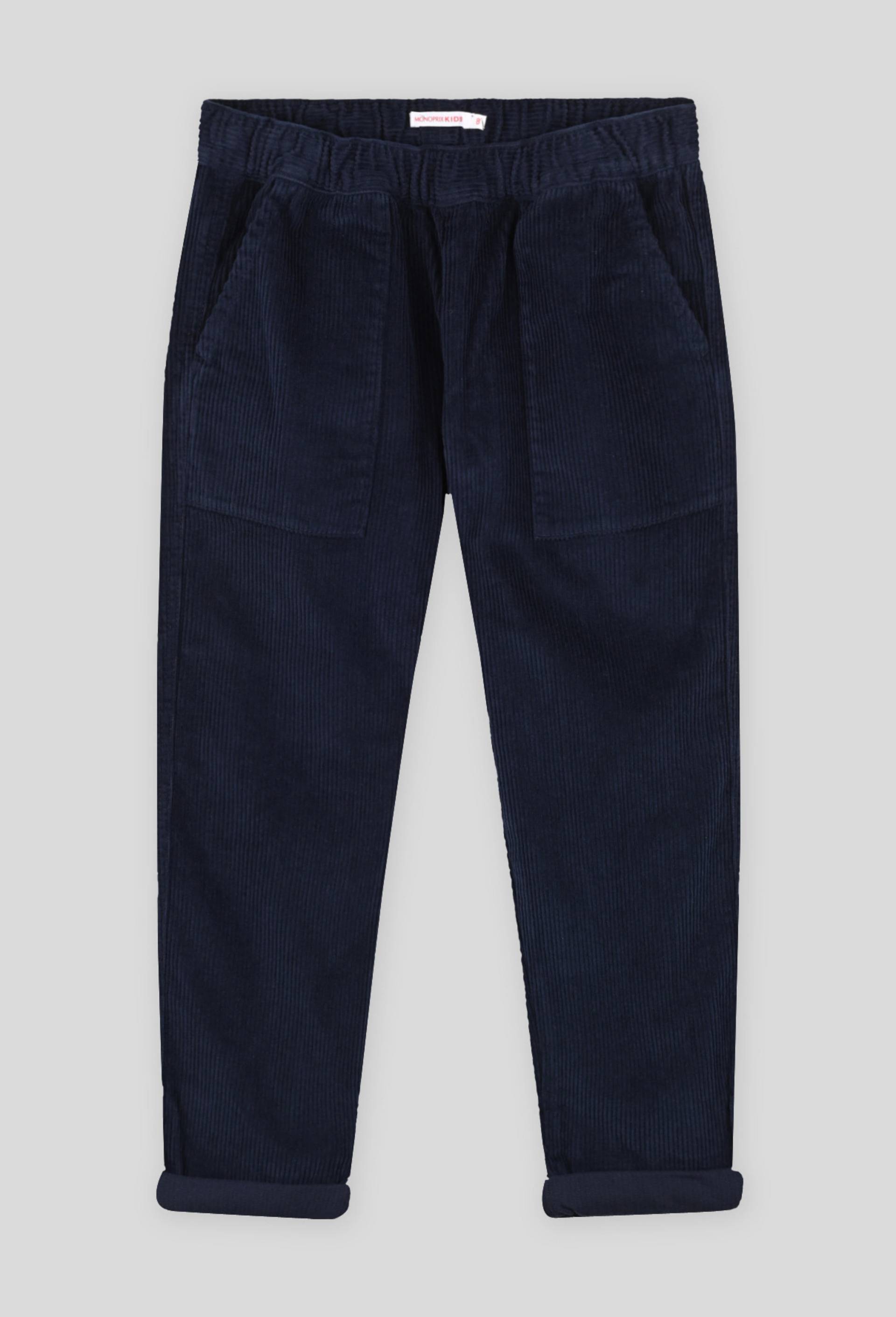 Pantalon retroussé certifié Oekotex, Bleu foncé, large image number 0.0
