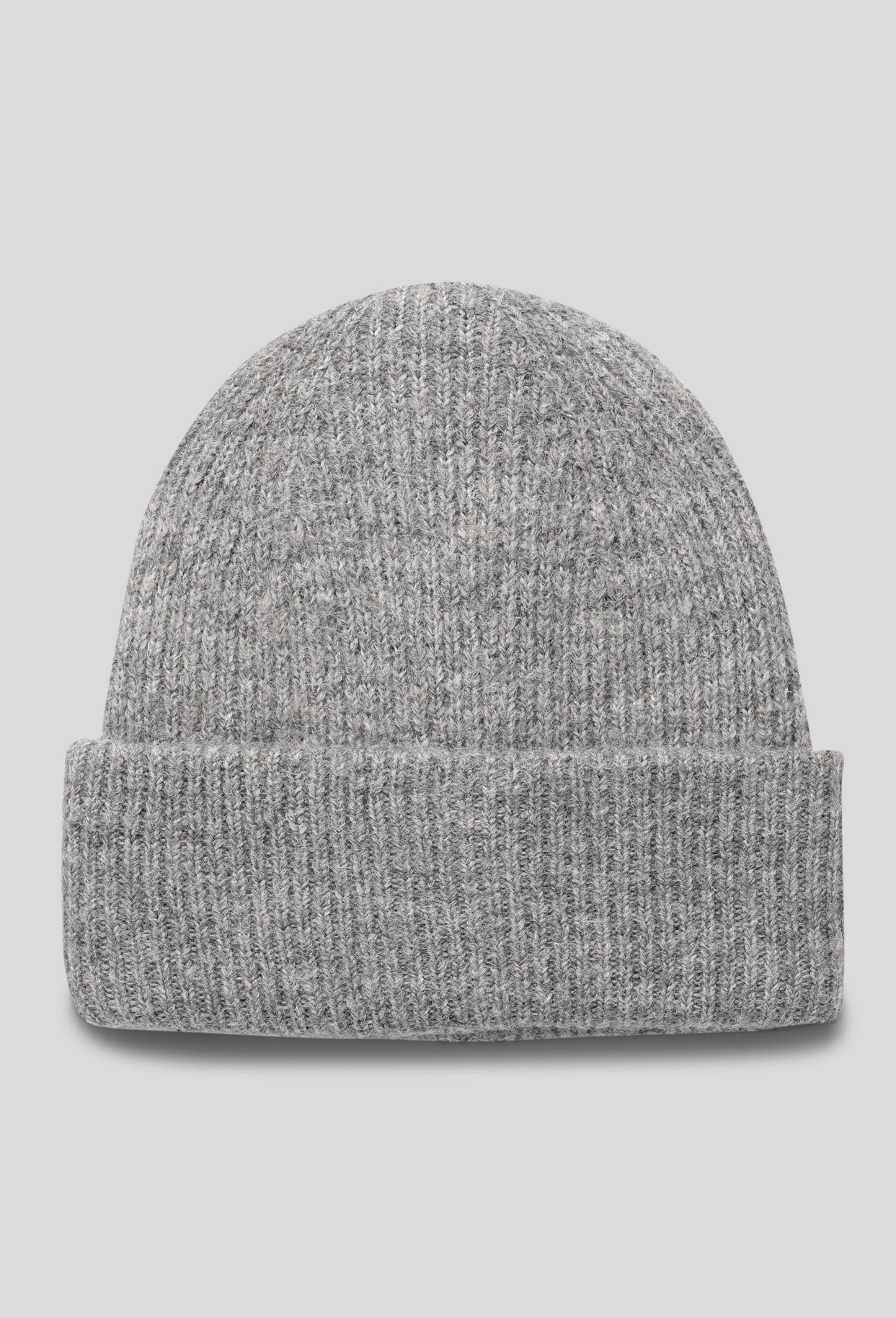 Bonnet à revers contenant de la laine, Gris, swatch image