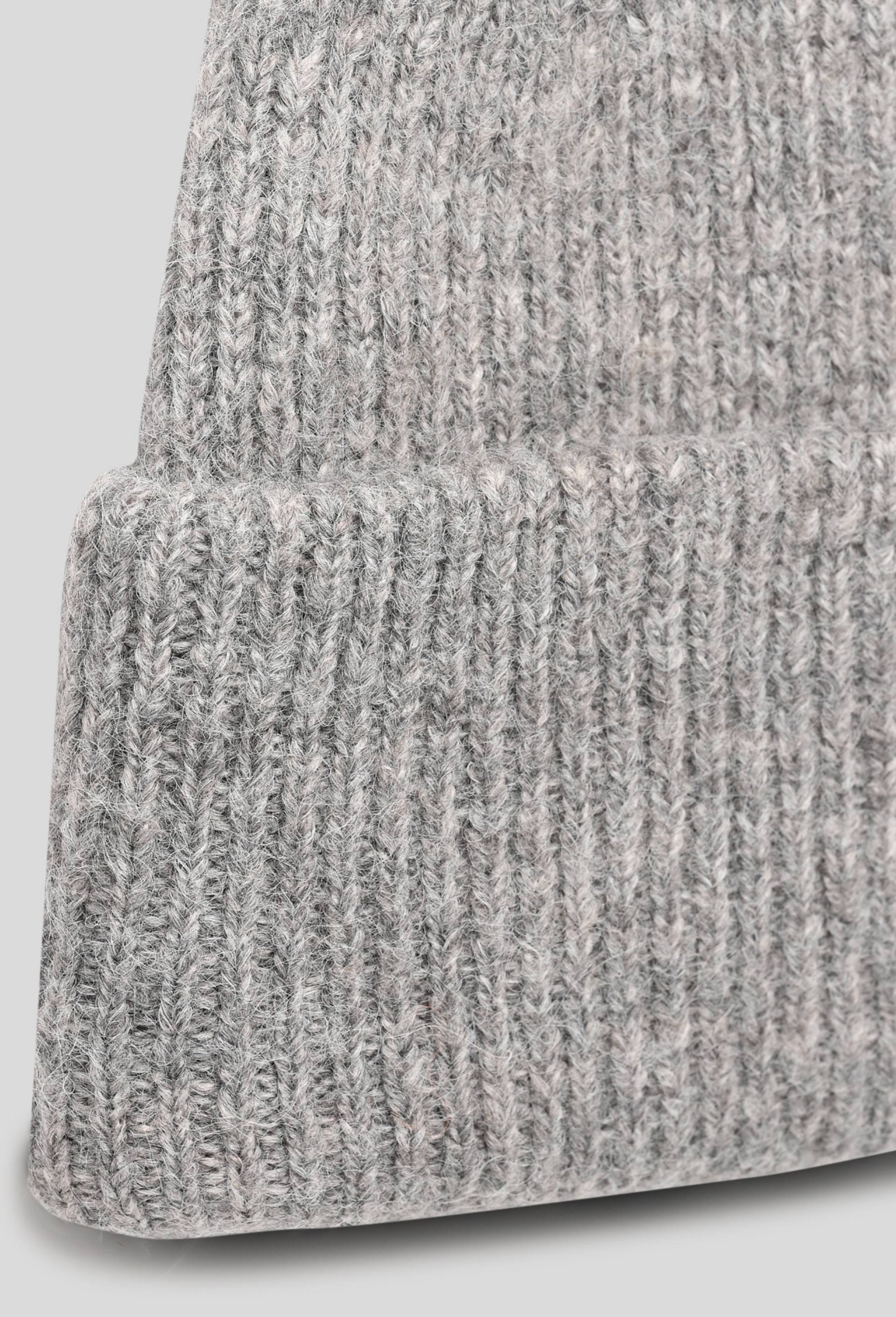 Bonnet à revers contenant de la laine, Gris, large image number 1