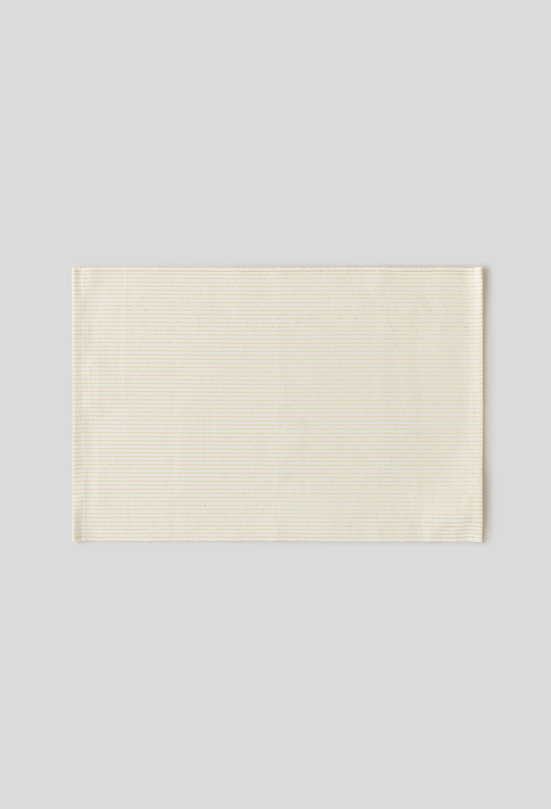Set de table à rayures, 33x48cm, coton, Ecru, large image number 0.0
