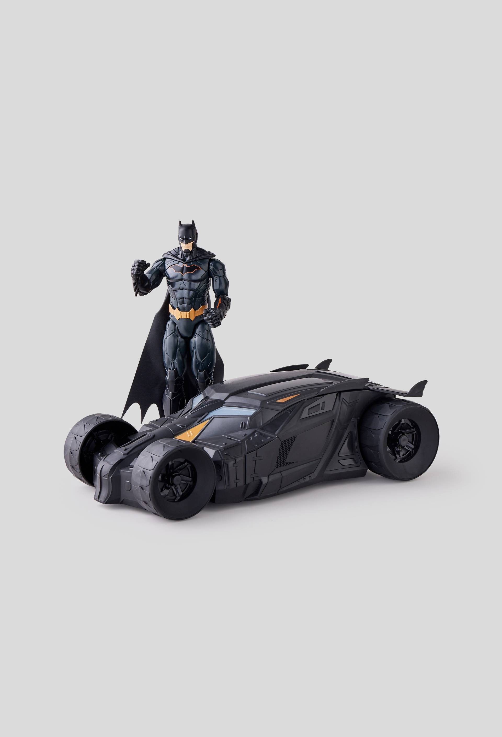 Figurine Batman et sa Batmobile, Multicolore, large image number 0
