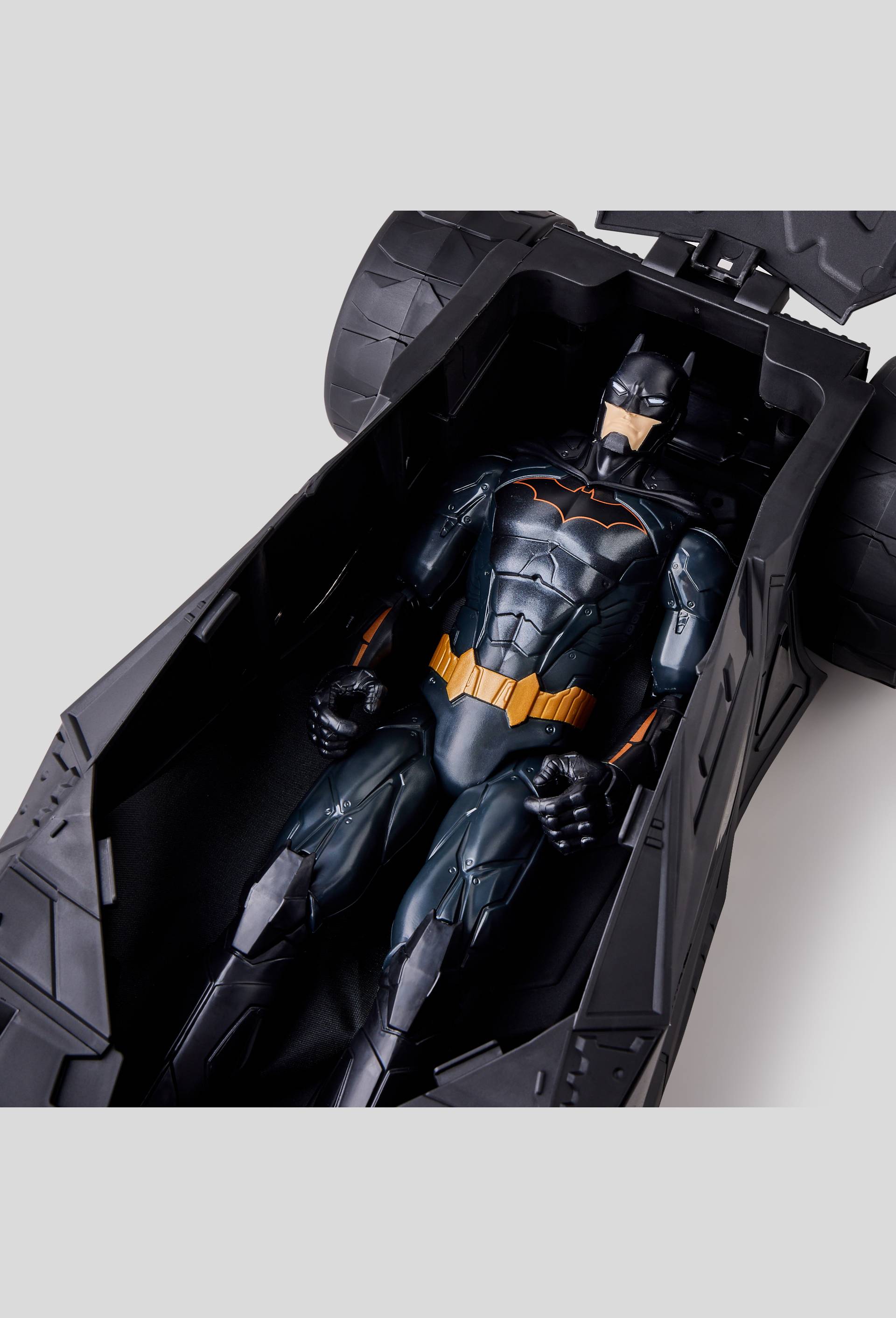 Figurine Batman et sa Batmobile, Multicolore, large image number 1