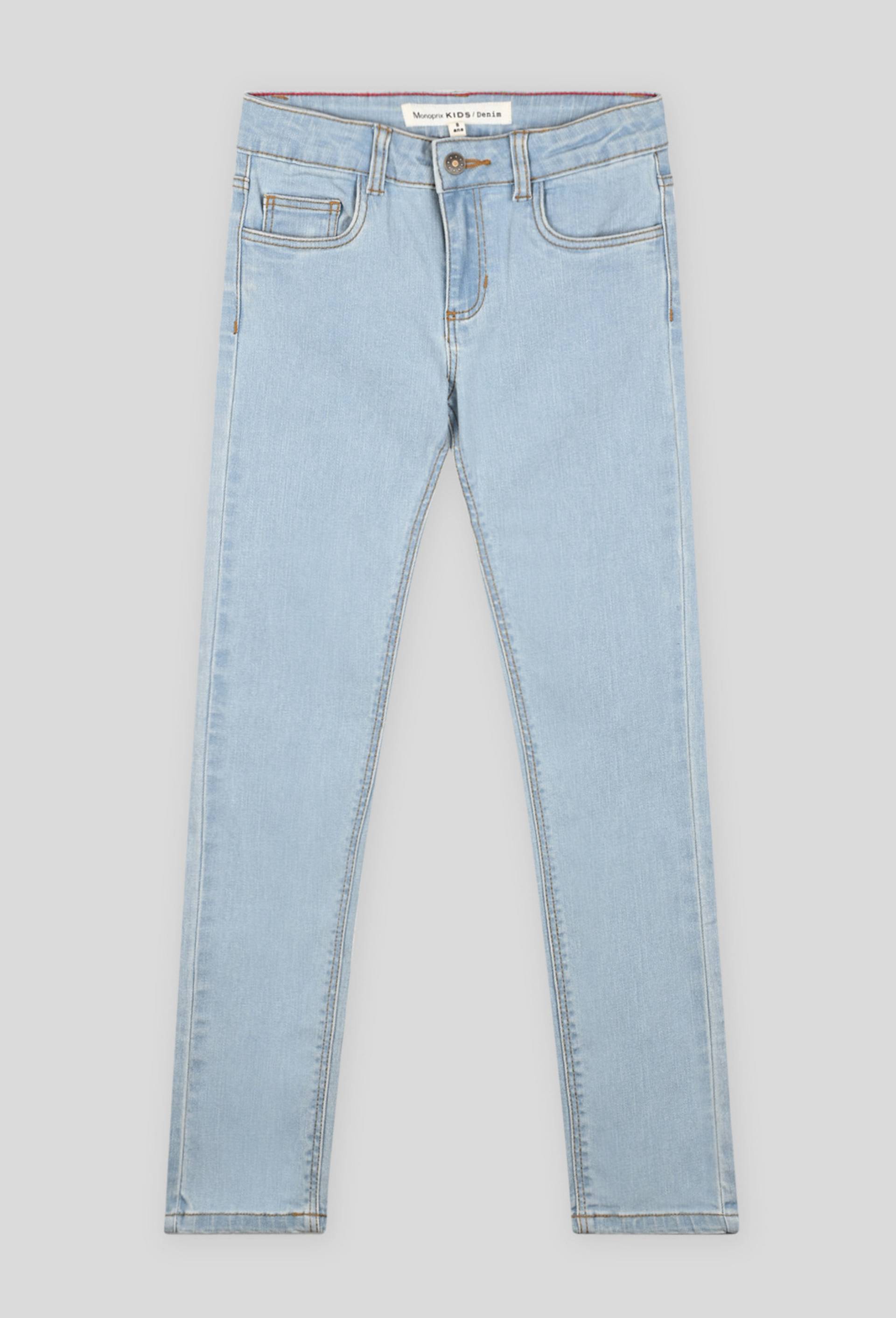 Jean slim, Coton BIO et Oeko-Tex, Bleu clair, large image number 0.0