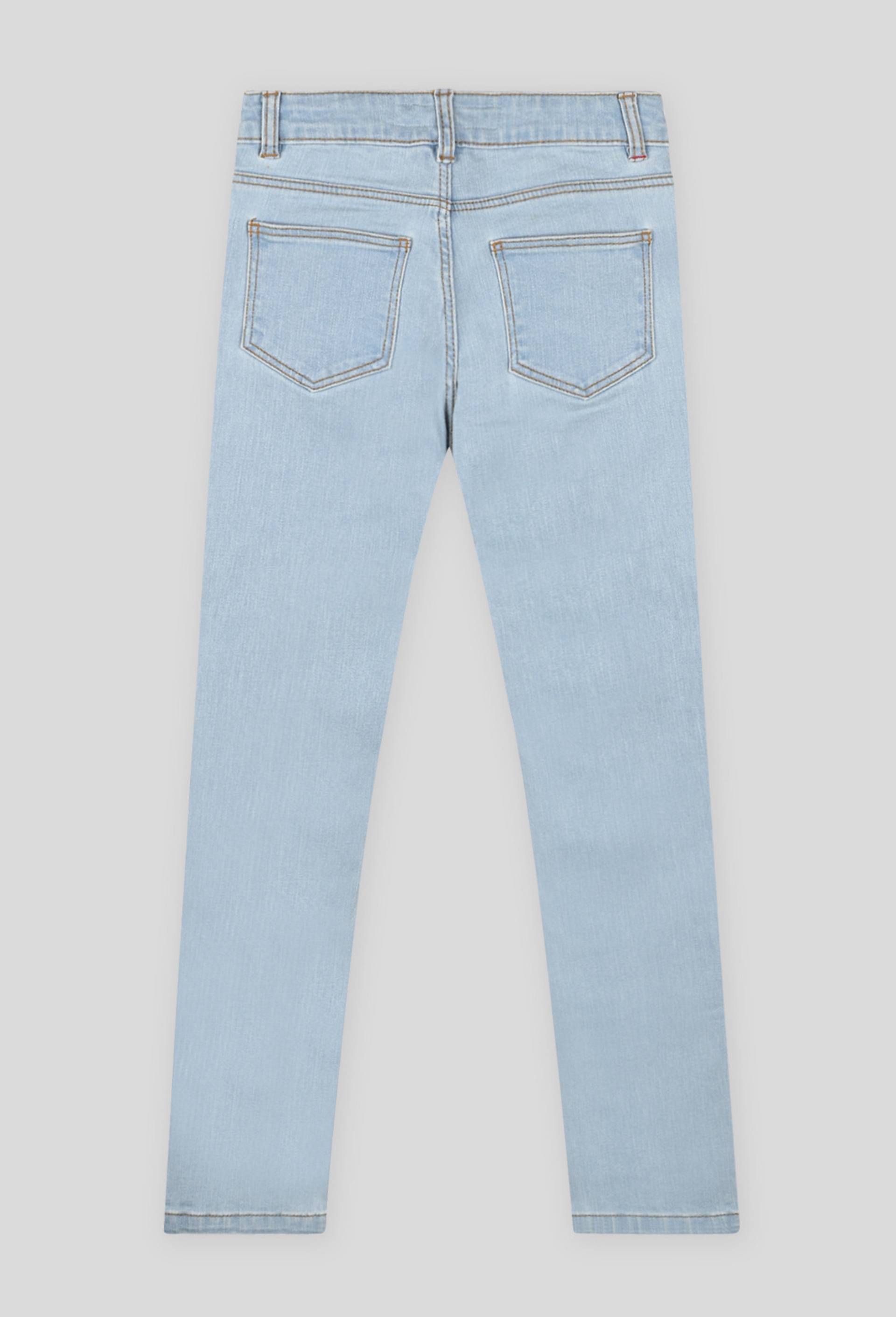 Jean slim, Coton BIO et Oeko-Tex, Bleu clair, large image number 1.0
