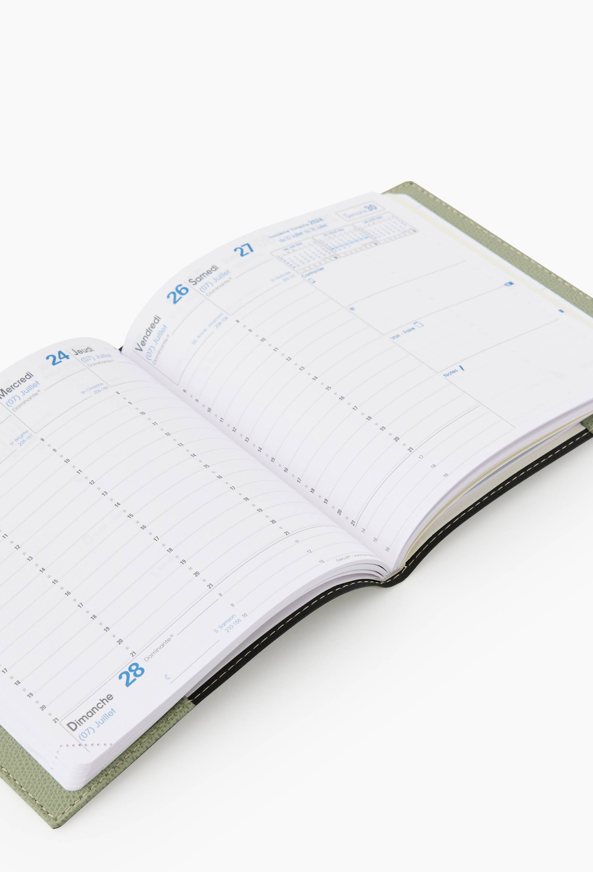 Agenda de bureau Quovadis 16*16cm, Vert fonc&eacute;, large image number 1.0