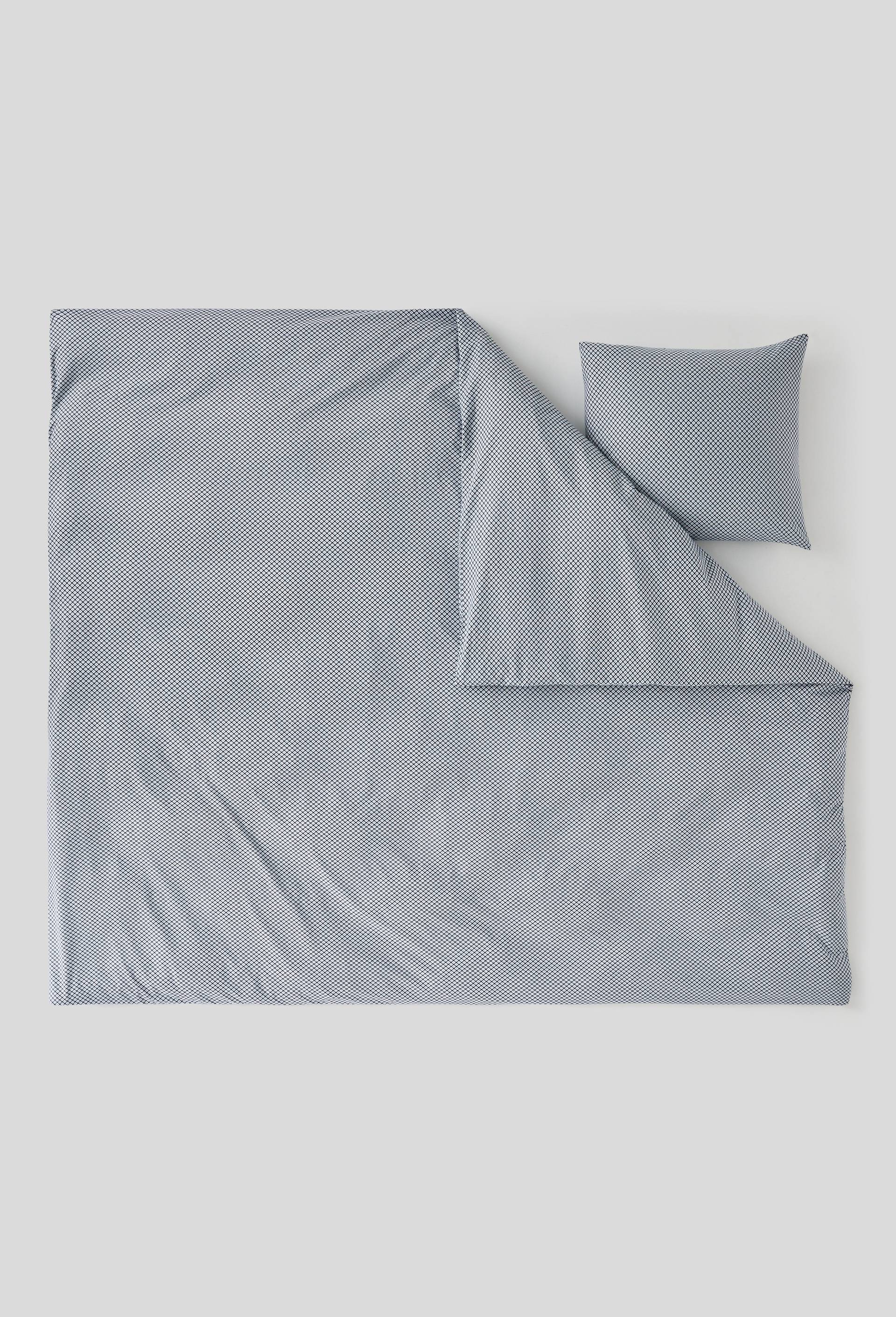 LOT HOUSSE DE COUETTE 240 ET 2 TAIE D OREILLER PRINT VLADIMIR 220 x 240 cm, Bleu, large image number 1.0