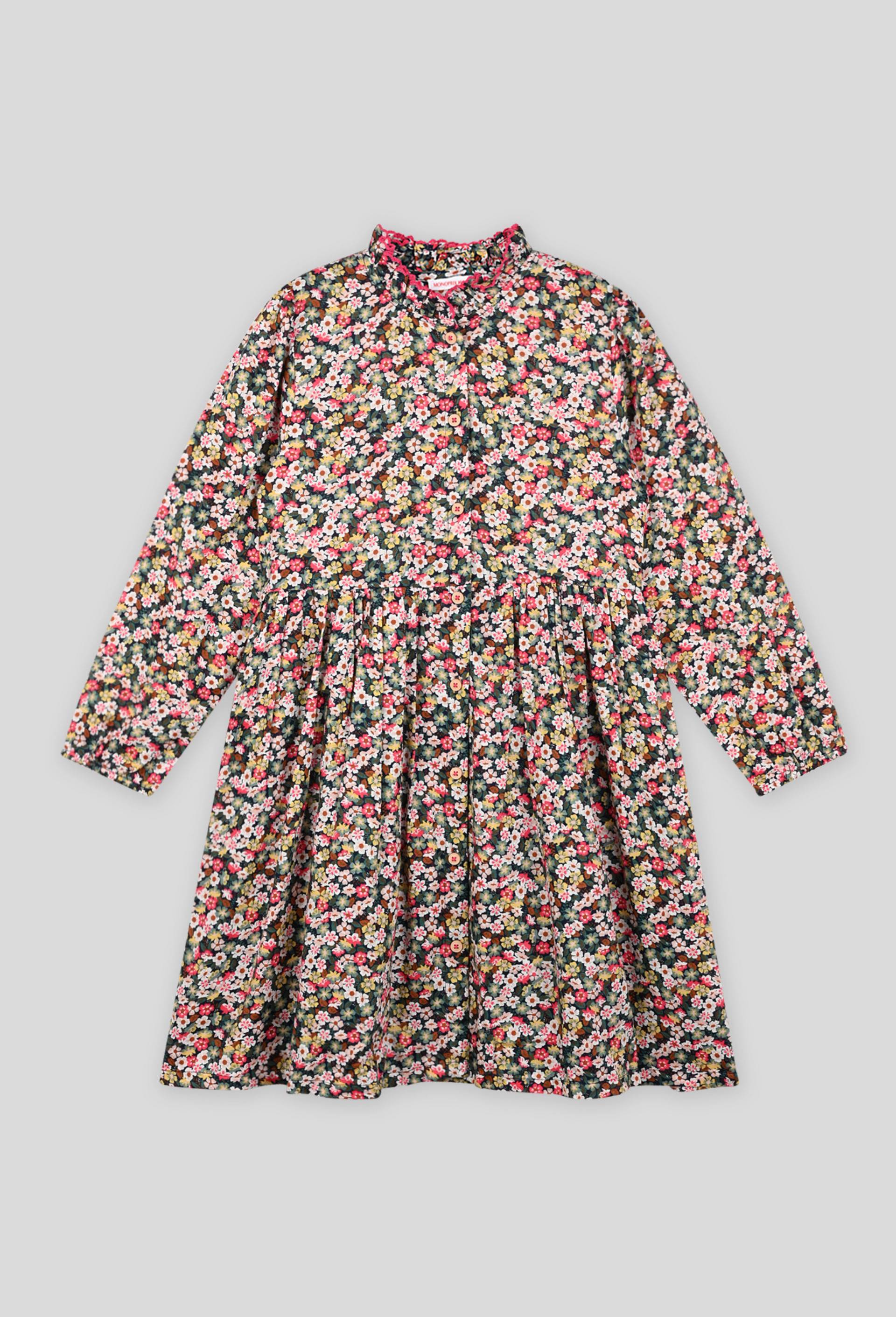 Robe en coton imprimée BIO et Oeko-Tex, Bleu foncé, large image number 0