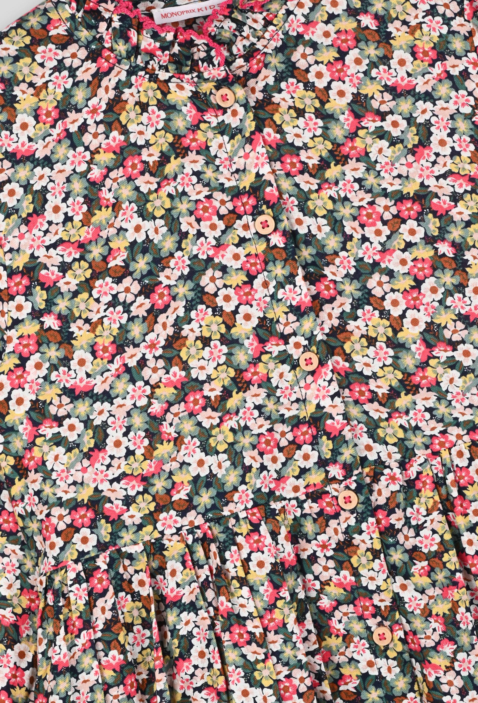 Robe en coton imprimée BIO et Oeko-Tex, Bleu foncé, large image number 2