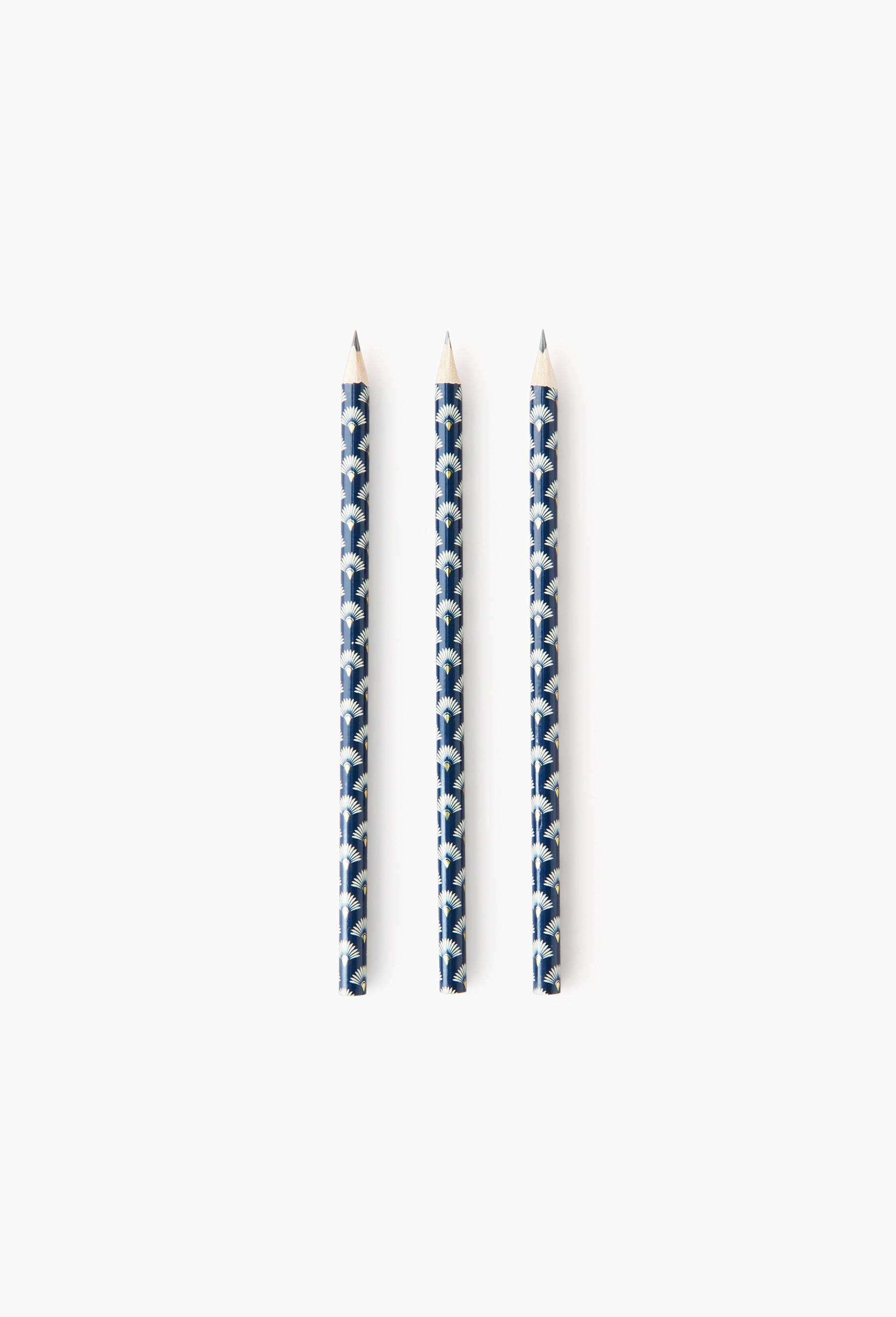 Lot de 3 crayons, Bleu fonc&eacute;, large image number 0