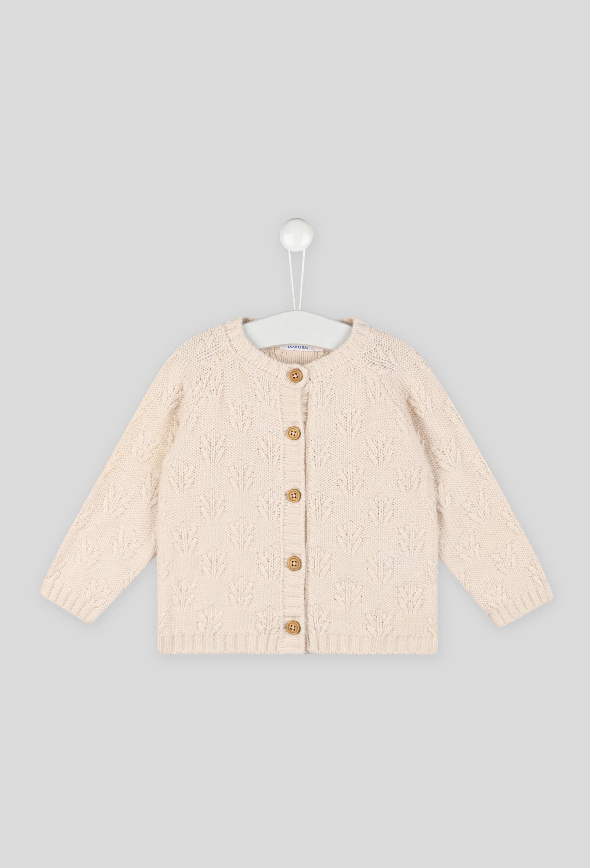Cardigan en maille fantaisie, Oeko-Tex, Beige clair, large image number 0