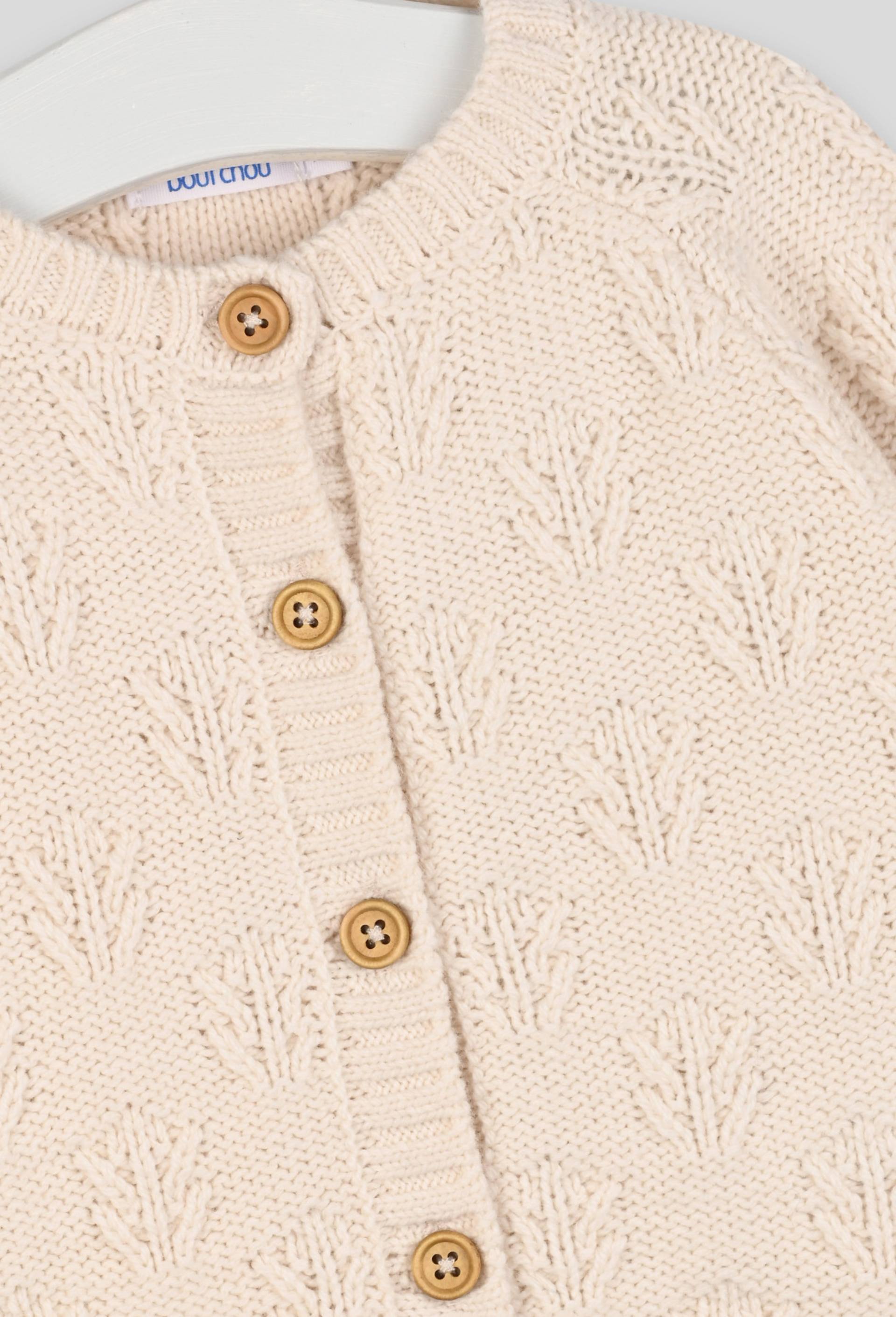 Cardigan en maille fantaisie, Oeko-Tex, Beige clair, large image number 2