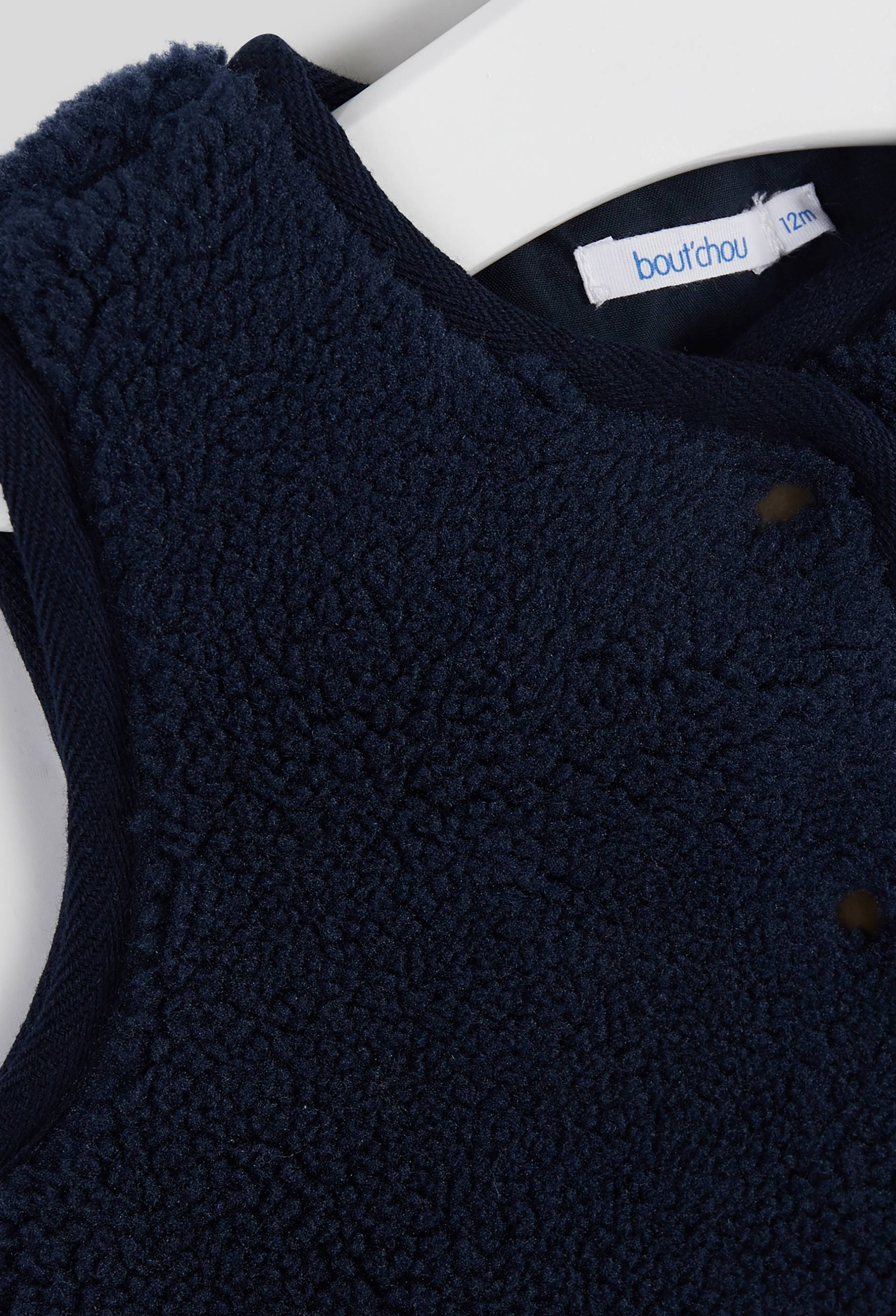 Gilet sans manches en moumoute, Bleu foncé, large image number 2.0