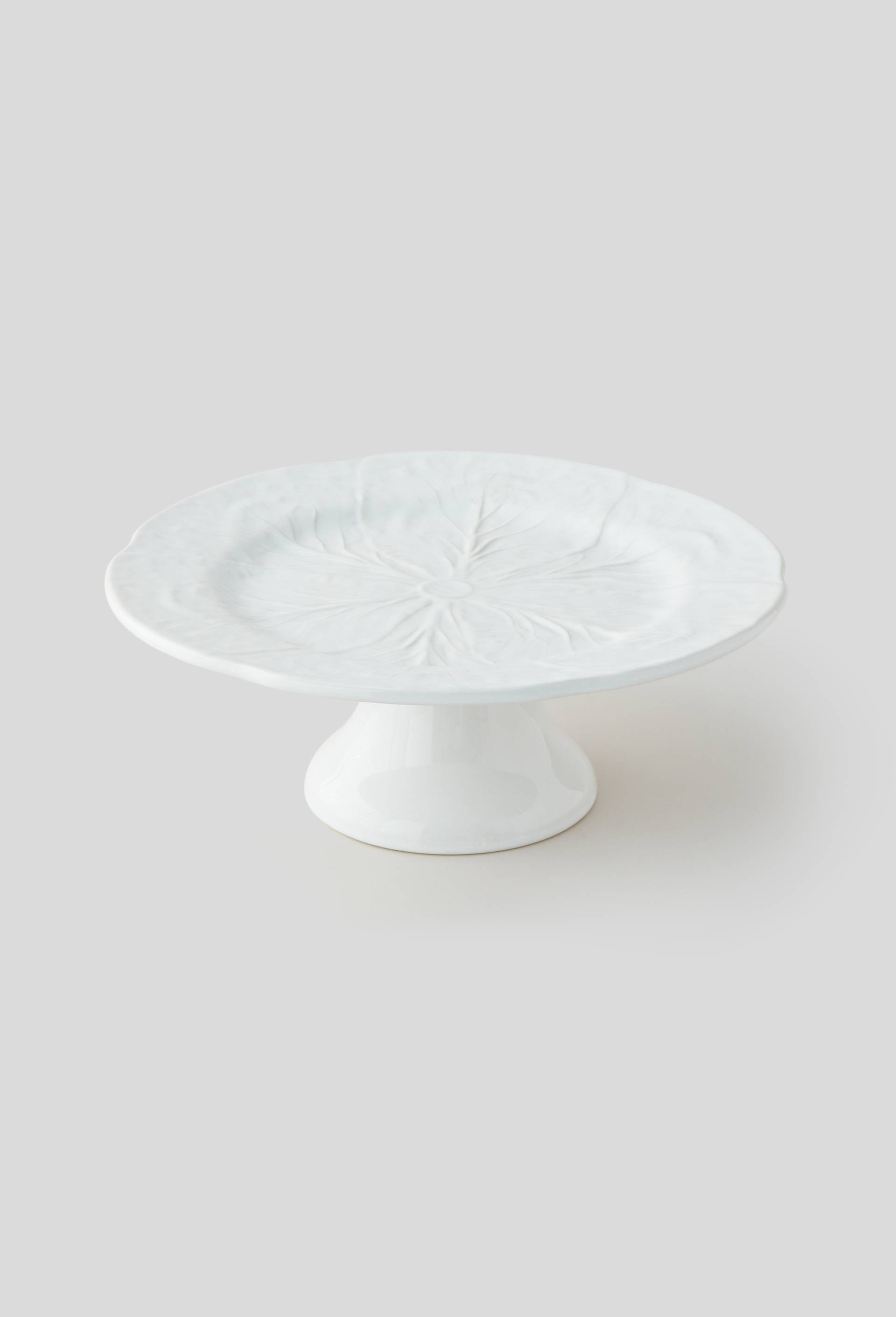 Plat de présentation, barbotine, Blanc, large image number 0
