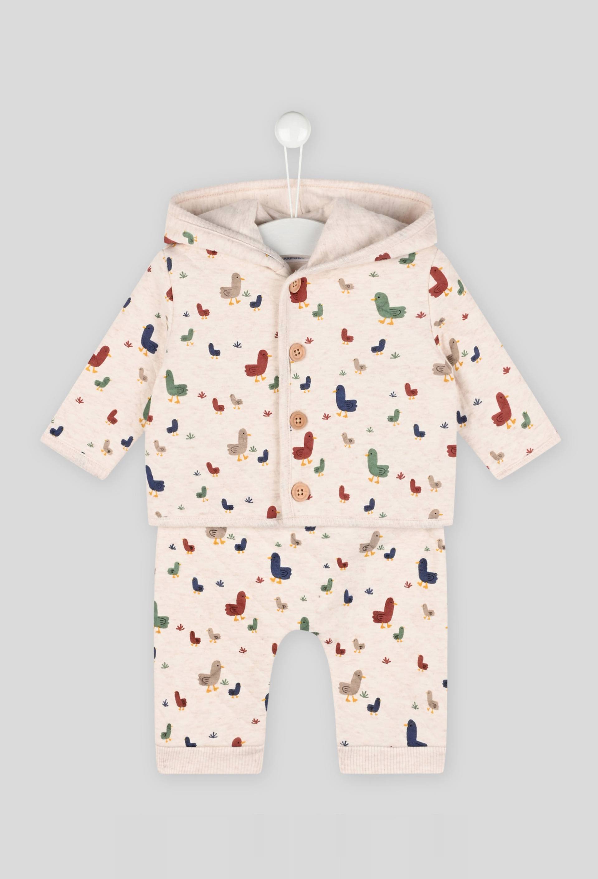 Ensemble quilté, contient du coton BIO, Oeko-Tex, Beige, large image number 0.0