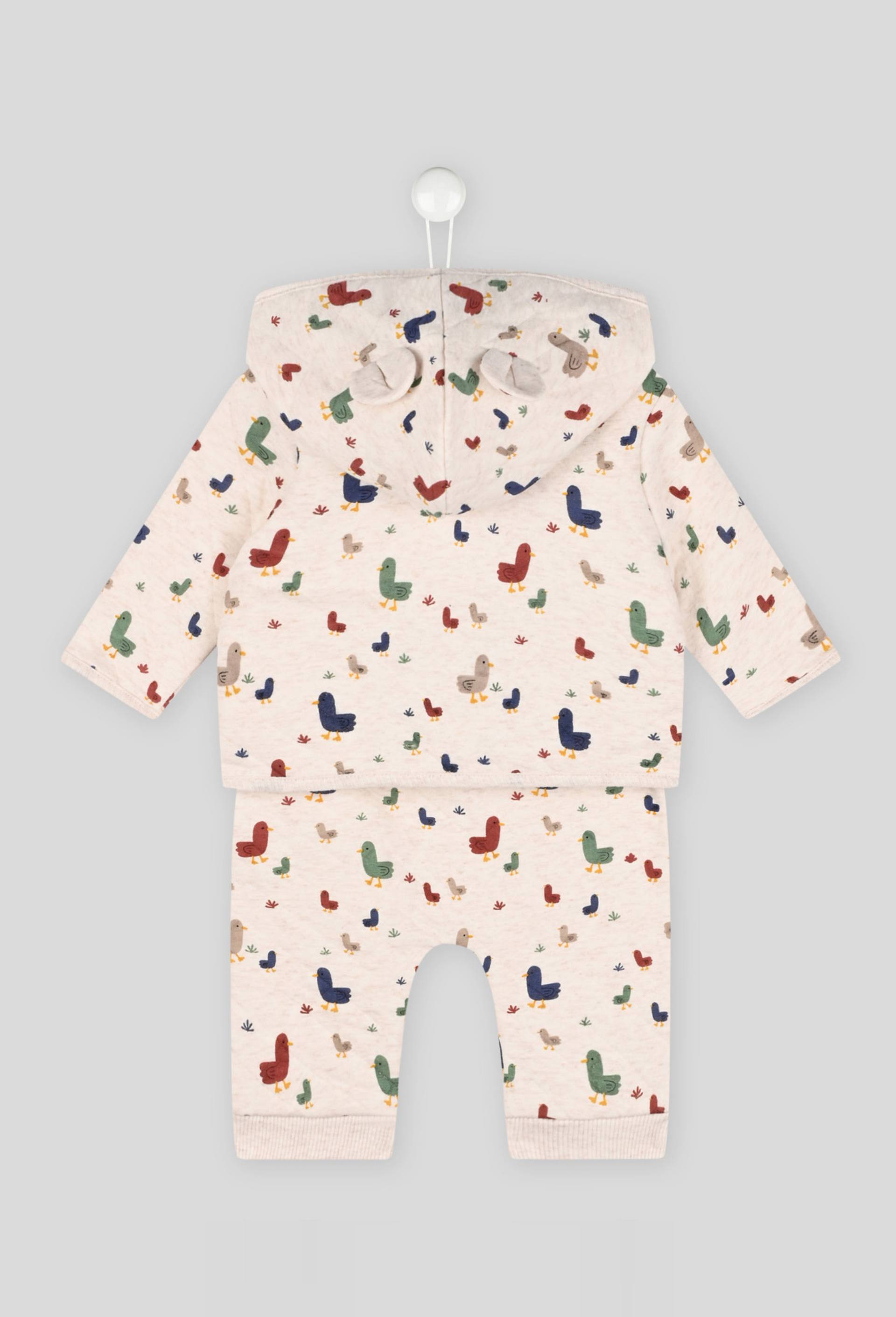 Ensemble quilté, contient du coton BIO, Oeko-Tex, Beige, large image number 1