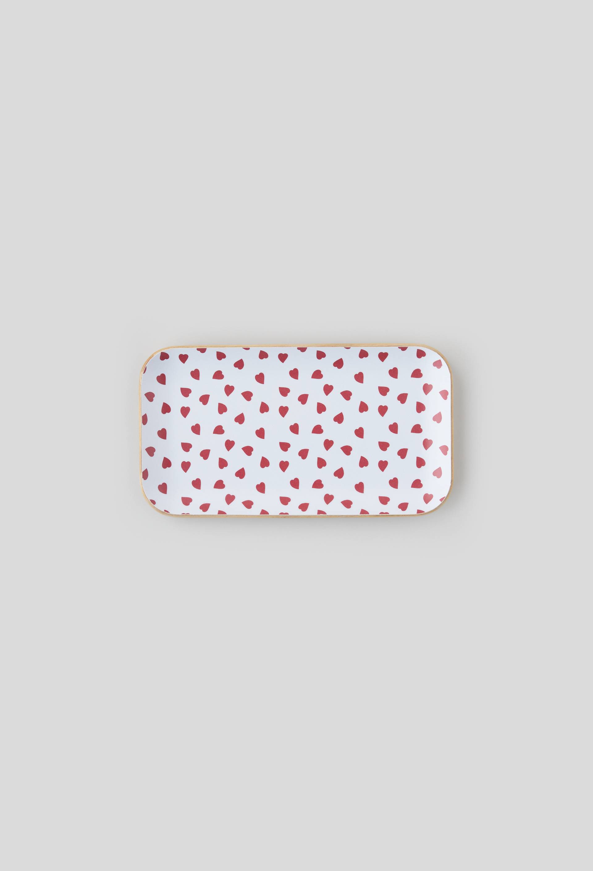 Plateau finition imprimée, 21cm, Rouge, large image number 0