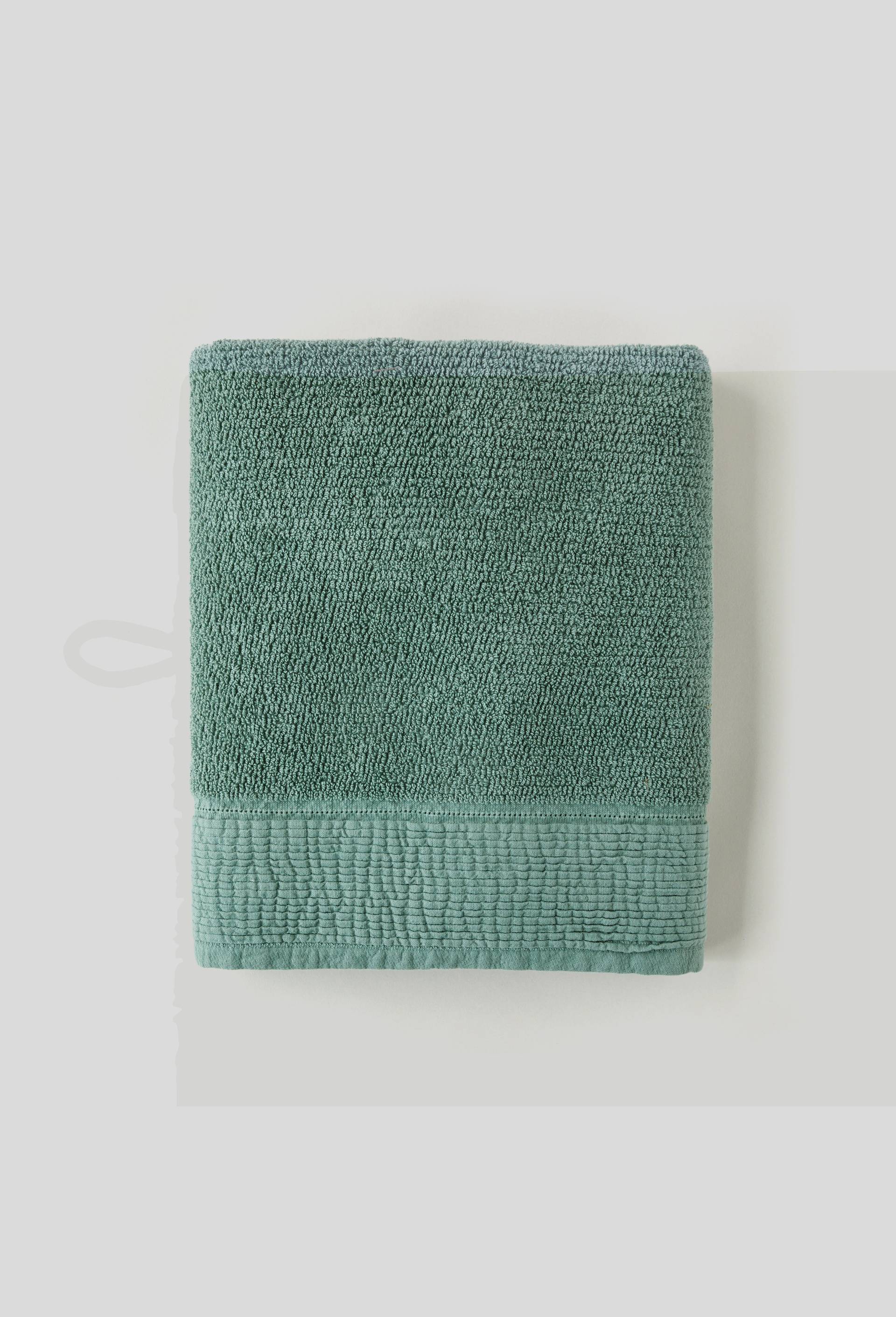 DRAP BAIN MULTI PLIS PIN 70 x 140 cm, Vert foncé, large image number 0.0